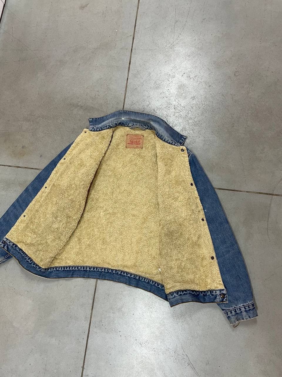 Levi's Distressed Vintage Levi’s Sherpa Chore Worker Denim Jacket Size US L / EU 52-54 / 3 - 11 Thumbnail