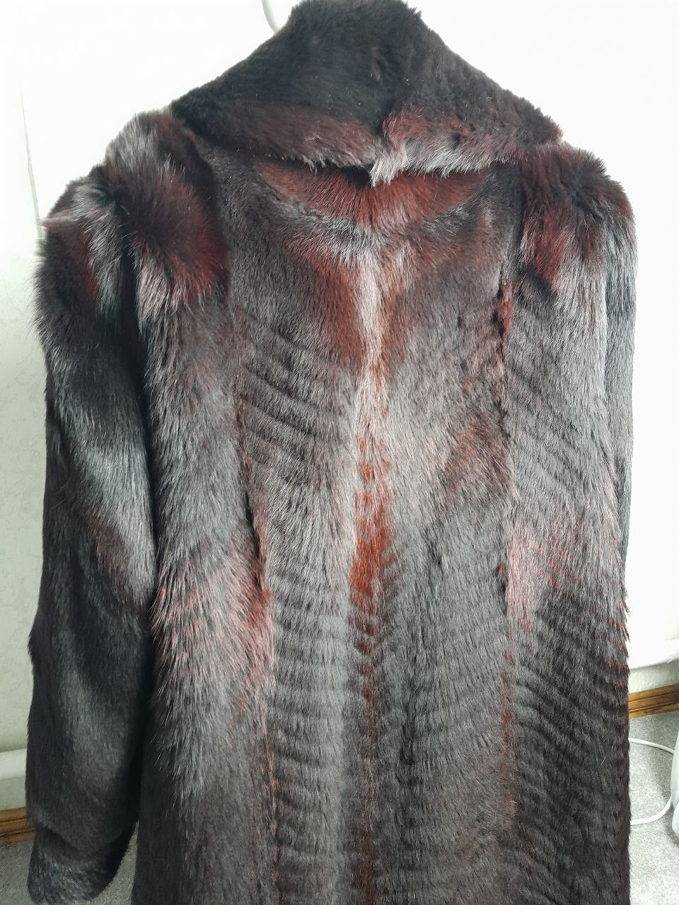 Other Luxury Genuine Mink Fur Coat - Deep Brown - Size 2XL Size XXL / US 16-18 / IT 52-54 - 4 Thumbnail
