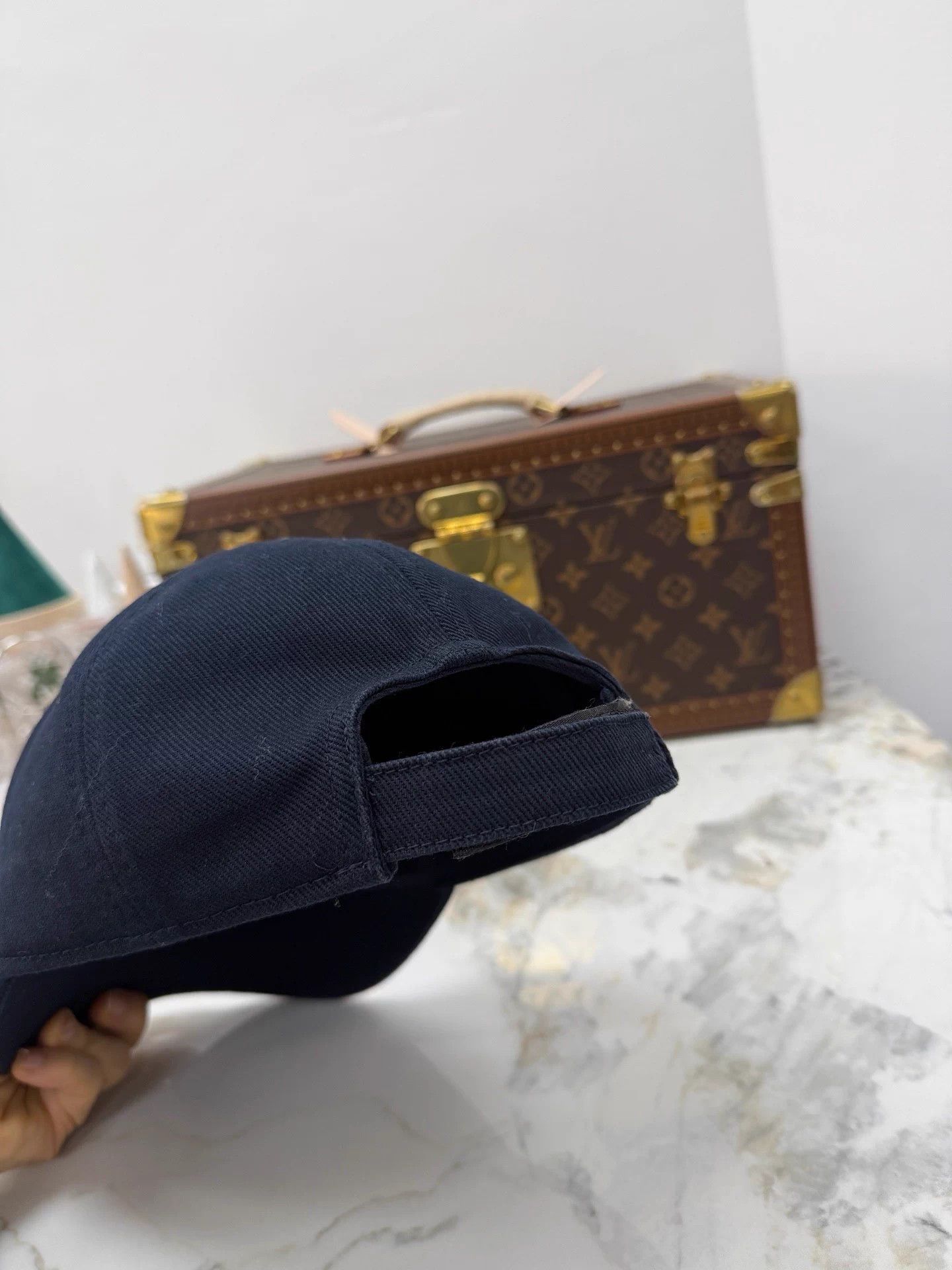 Miu Miu Miu Miu Blue Embroidered Hat 99 New S Velcro Adjustable Size ONE SIZE - 2 Thumbnail