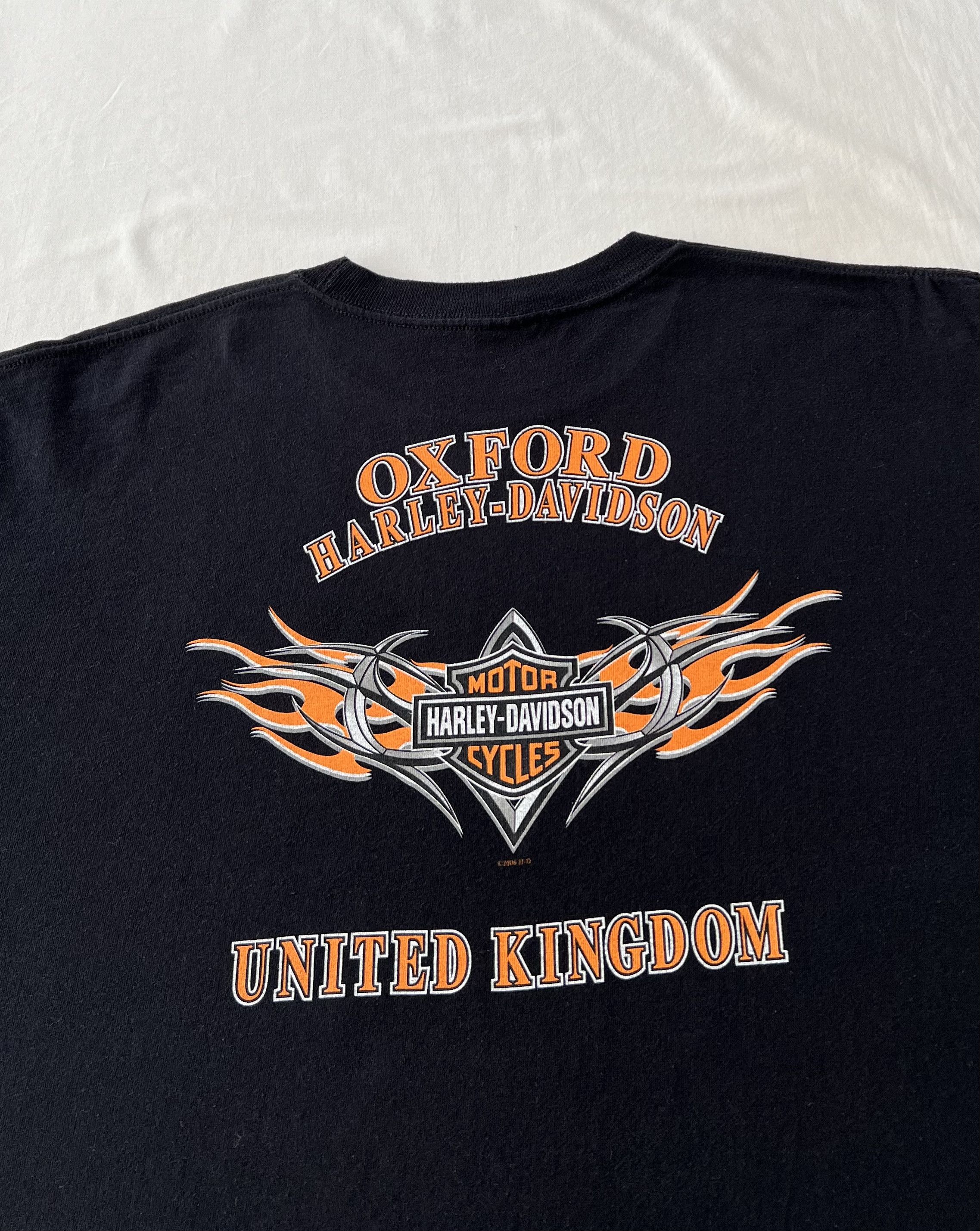 Harley Davidson Vintage 2006 Harley Davidson Motorcycle Oxford Uk T-shirt Size US XL / EU 56 / 4 - 12 Thumbnail