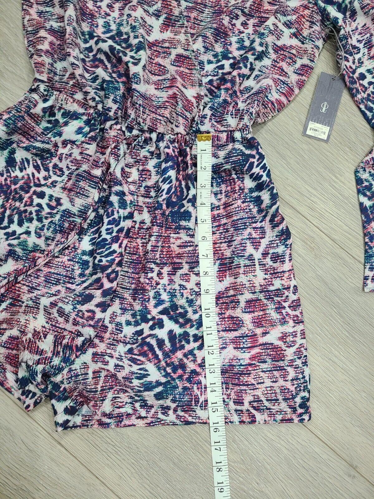 Designer Jennifer Lopez Romper Medium NWT V Neck 3/4 Bell Sleeves Size 32" / US 10 / IT 46 - 5 Thumbnail