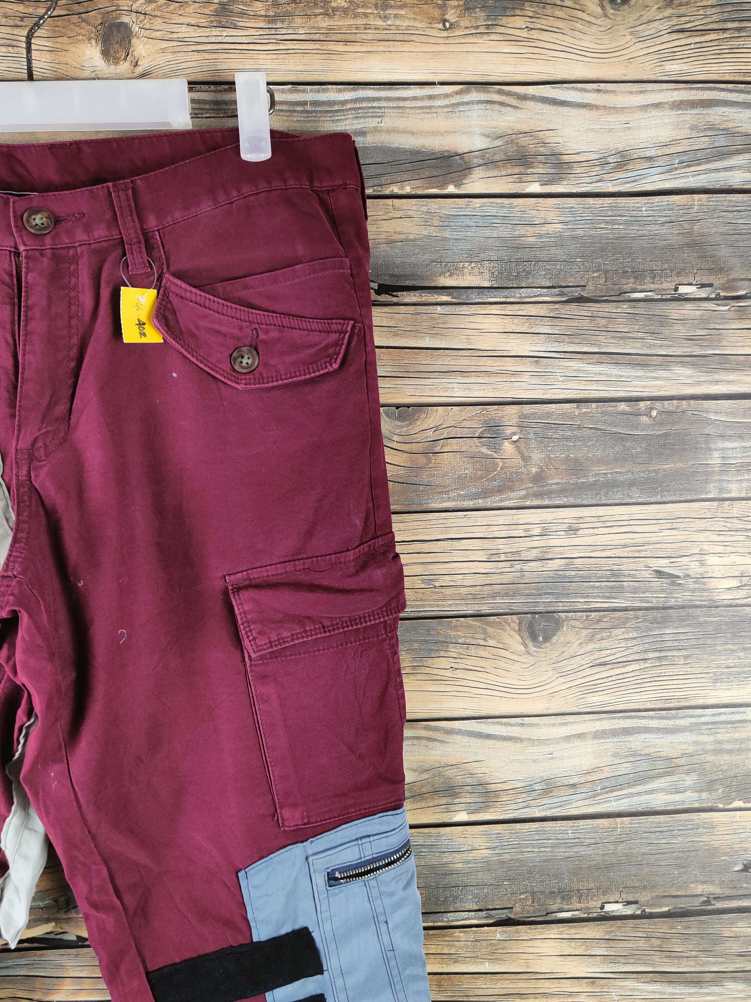 Japanese Brand DL Here's Street Purple Multipocket Cargo Pants #46-402 Size US 32 / EU 48 - 5 Thumbnail