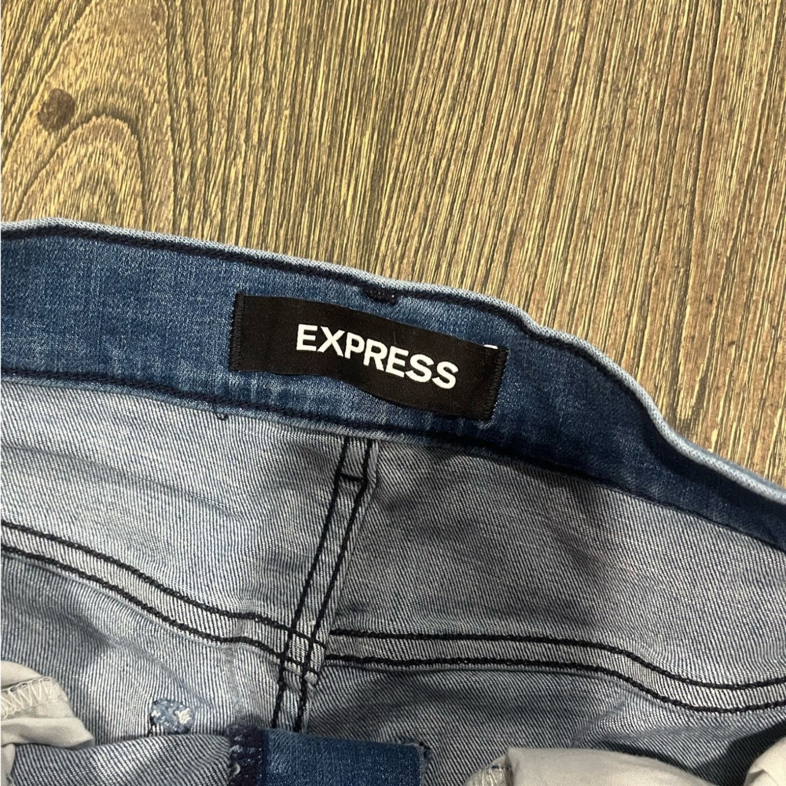 Express Express Jeans Ankle Legging High Rise Hyper Stretch Size 27" / US 4 / IT 40 - 7 Thumbnail