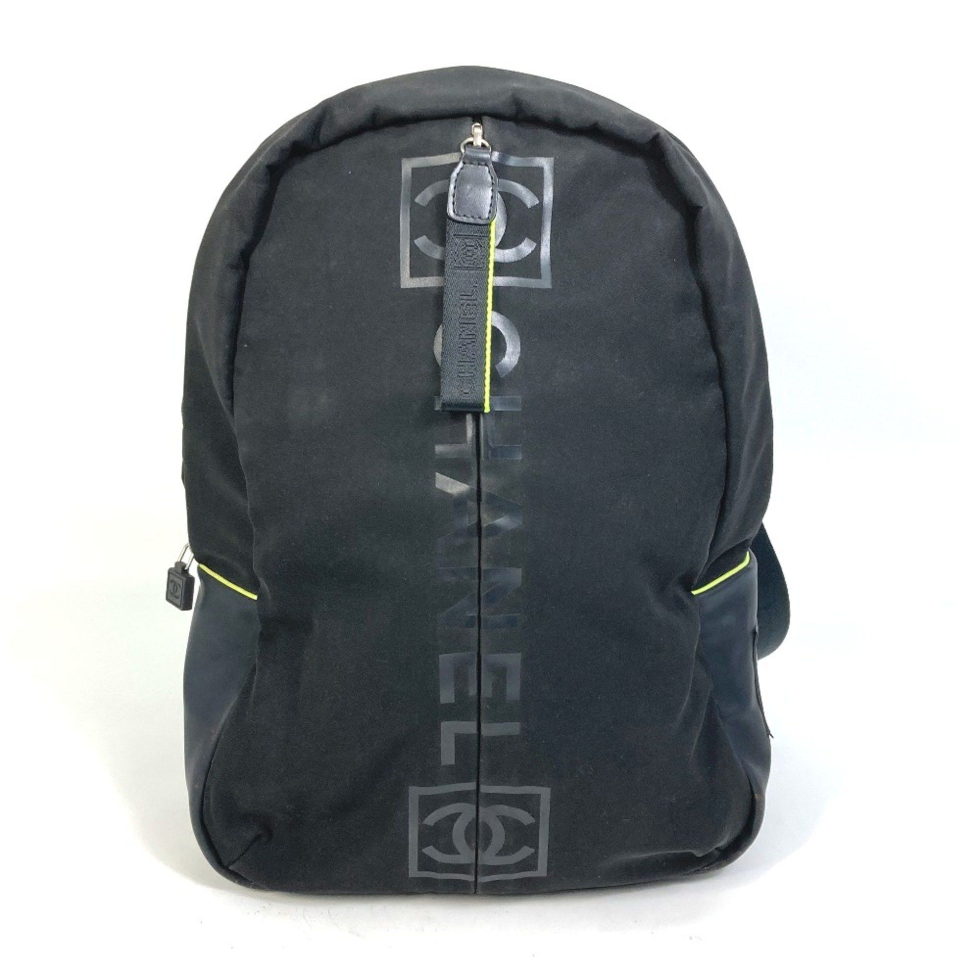 Chanel Chanel Sports line Backpack Backpack Black x neon yellow Size ONE SIZE - 1 Thumbnail