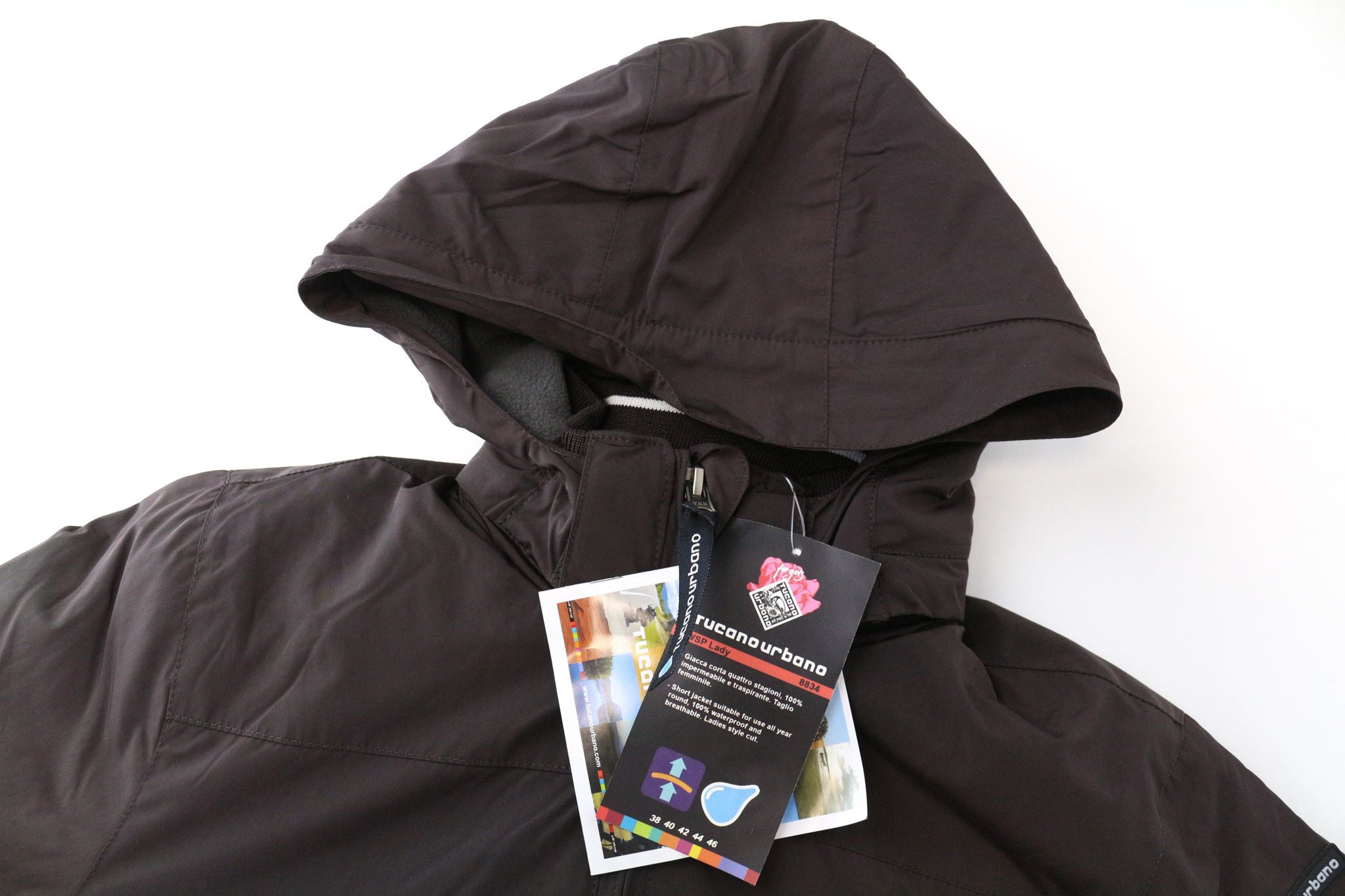 Other WSP LADY IT42 Brown Waterproof Moto Jacket 75724 Size XL / US 12-14 / IT 48-50 - 3 Thumbnail