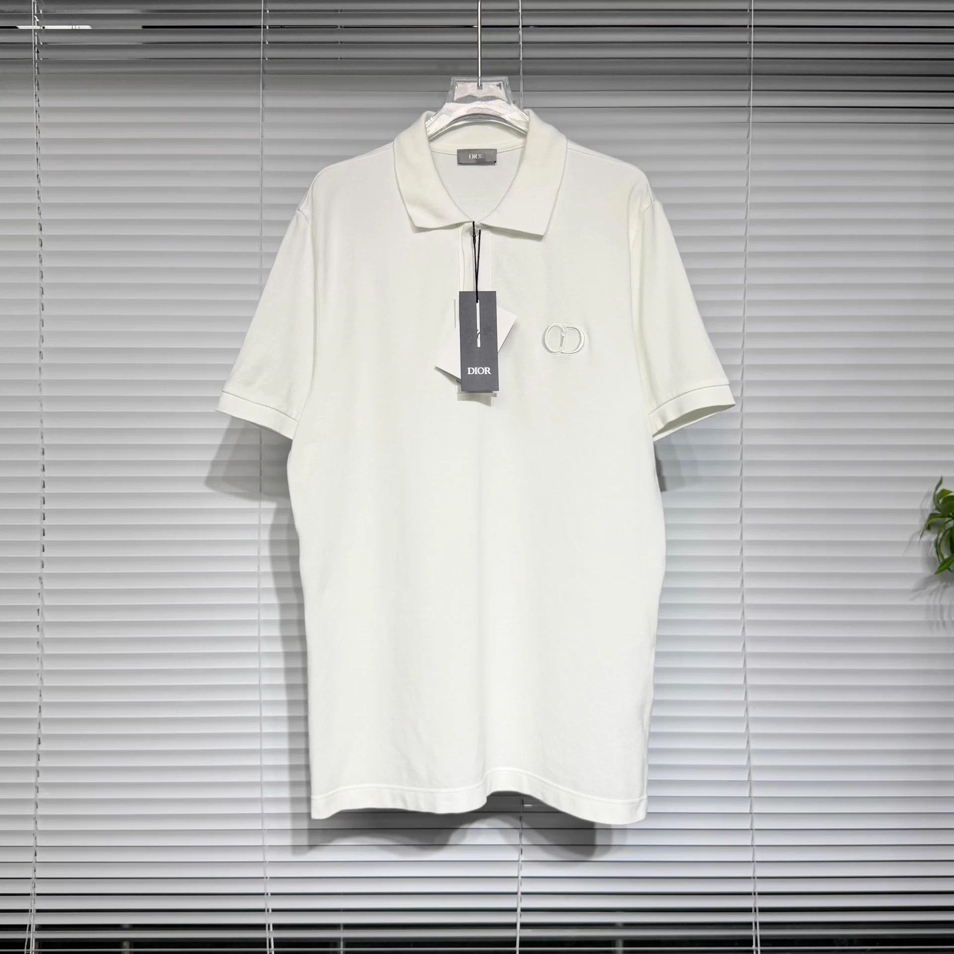 DIOR Essentials Short Polo CD Embroidered White XL