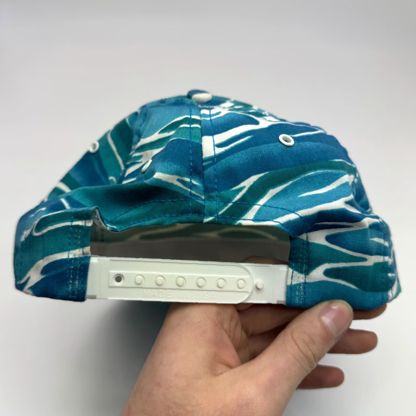 Vintage VINTAGE Pocono Mountains Hat Baseball Cap Adjustable Cotton Blue Tie-Dye 80s 90s Water Graphic Geese Animals Logo Men Size ONE SIZE - 6 Thumbnail