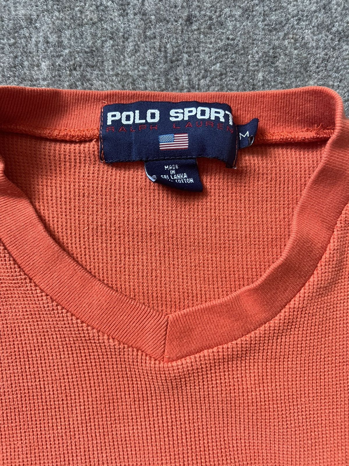 Polo Ralph Lauren × Vintage Vintage Striped Polo Sport Thermal Size US M / EU 48-50 / 2 - 4 Thumbnail