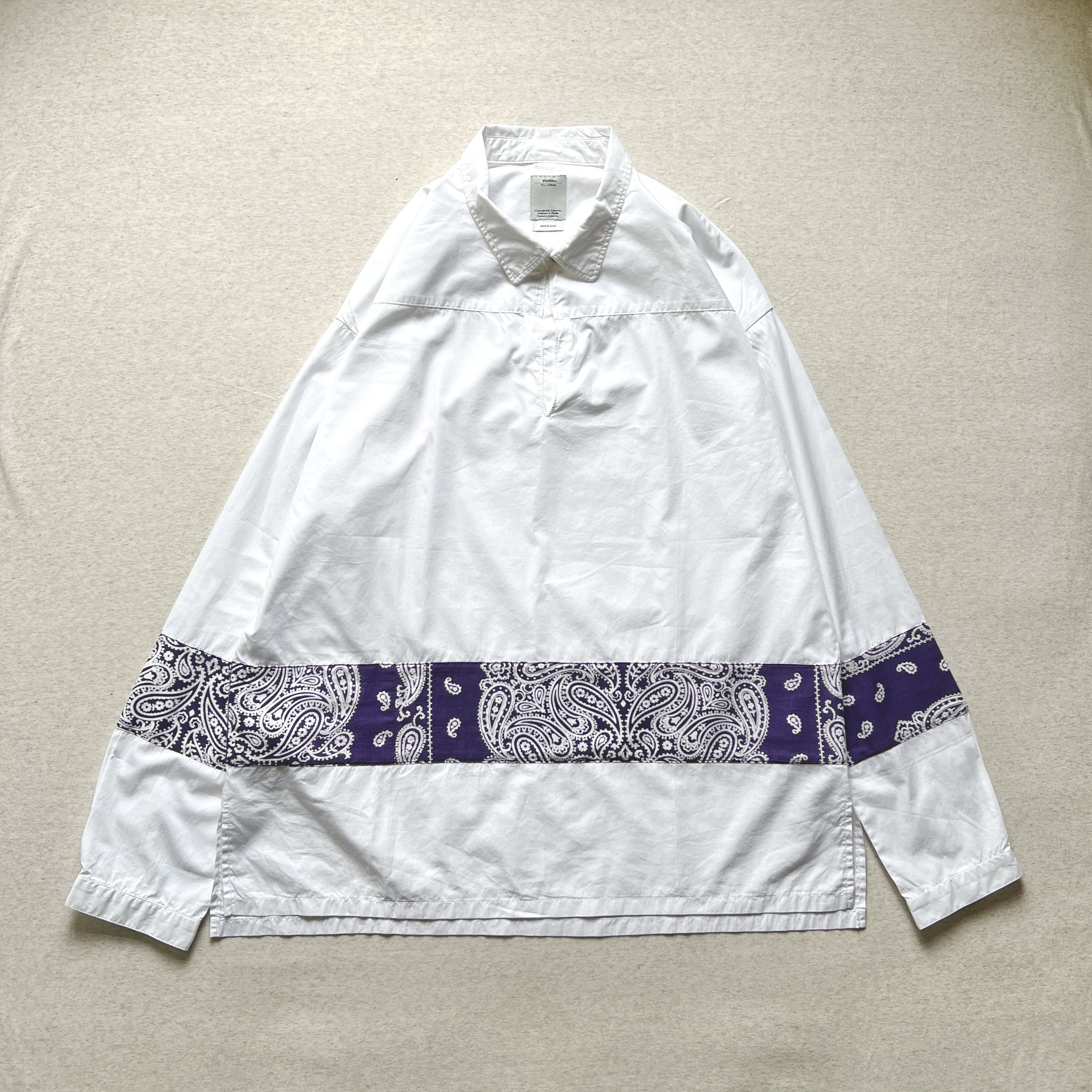 Visvim VISVIM SS17 KERCHIEF BORDER TUNIC SHIRT *F.I.L. EXCLUSIVE 