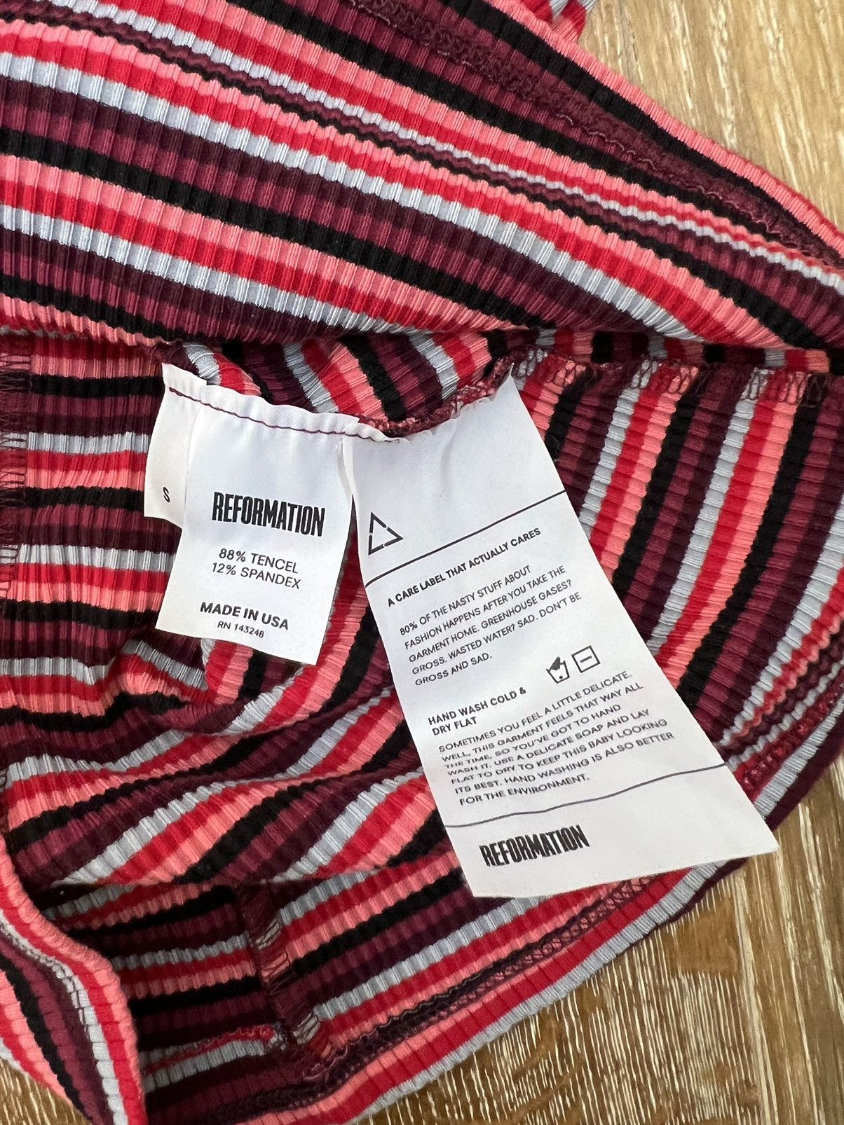Reformation Womens reformation striped top Size S / US 4 / IT 40 - 4 Thumbnail