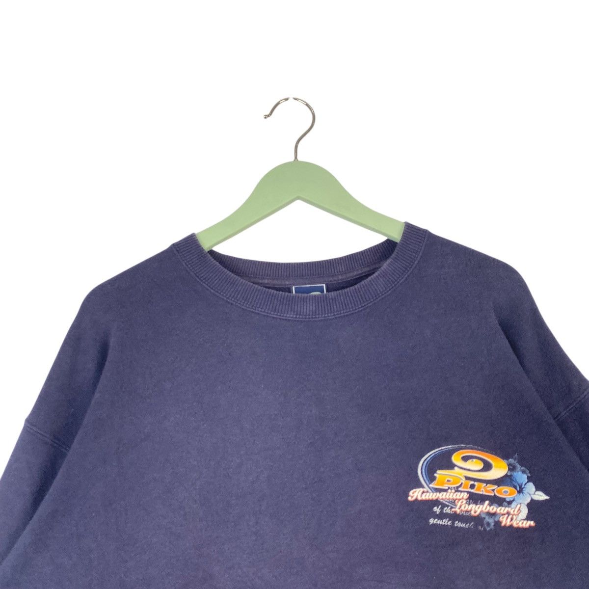 Designer × Vintage Vintage Piko Hawaiian Crewneck Sweatshirt Navy Blue Size L Size US L / EU 52-54 / 3 - 4 Thumbnail