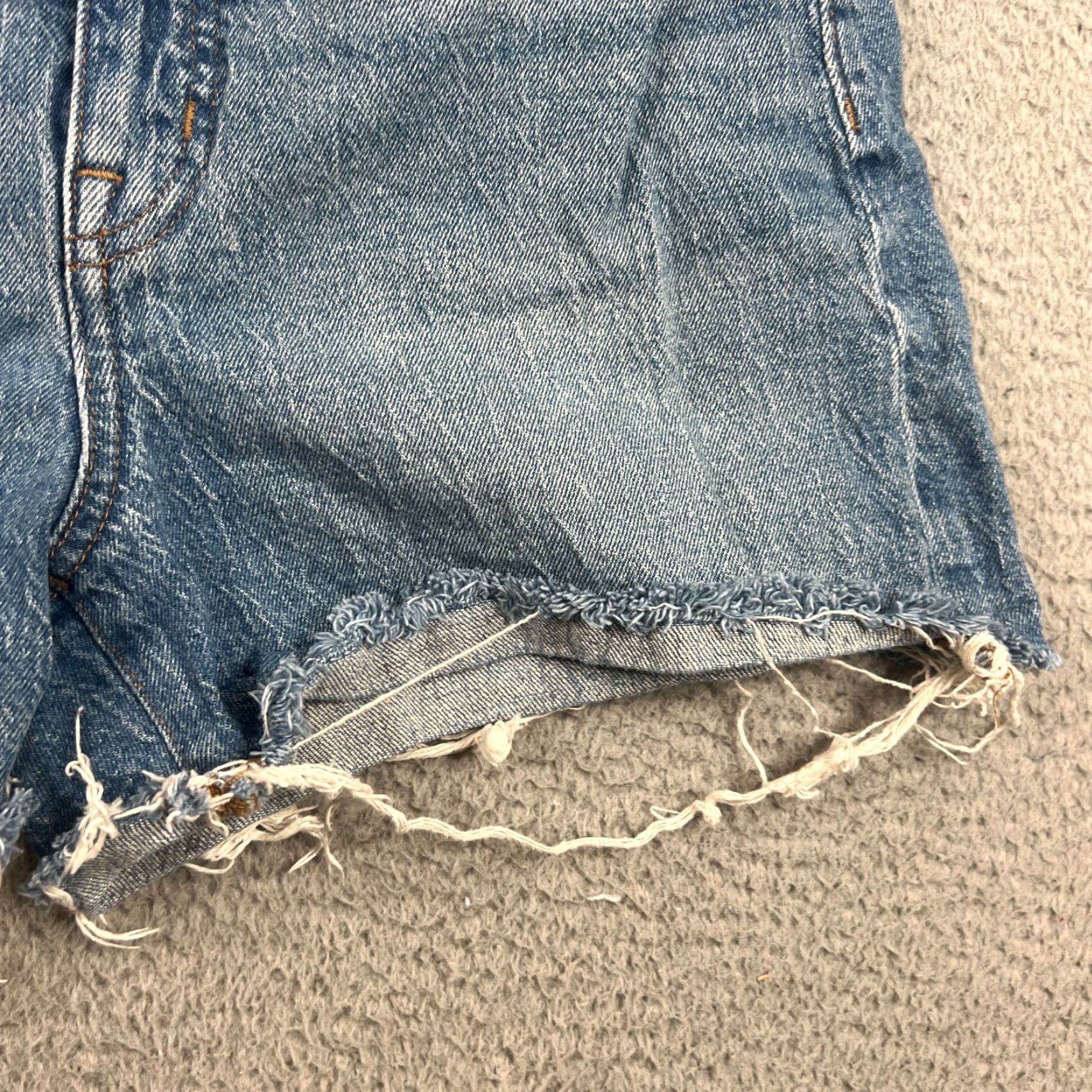 Madewell Madewell Womens High-Rise Denim Shorts Size 29 w/ Raw Hem Size 29" - 2 Thumbnail
