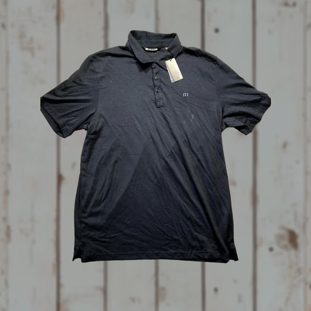 TravisMathew TravisMathew Polo Shirt Mens 2XL Navy Blue Golf Performance Short Sleeve Solid 2XL Mens Size US XXL / EU 58 / 5 - 1 Thumbnail