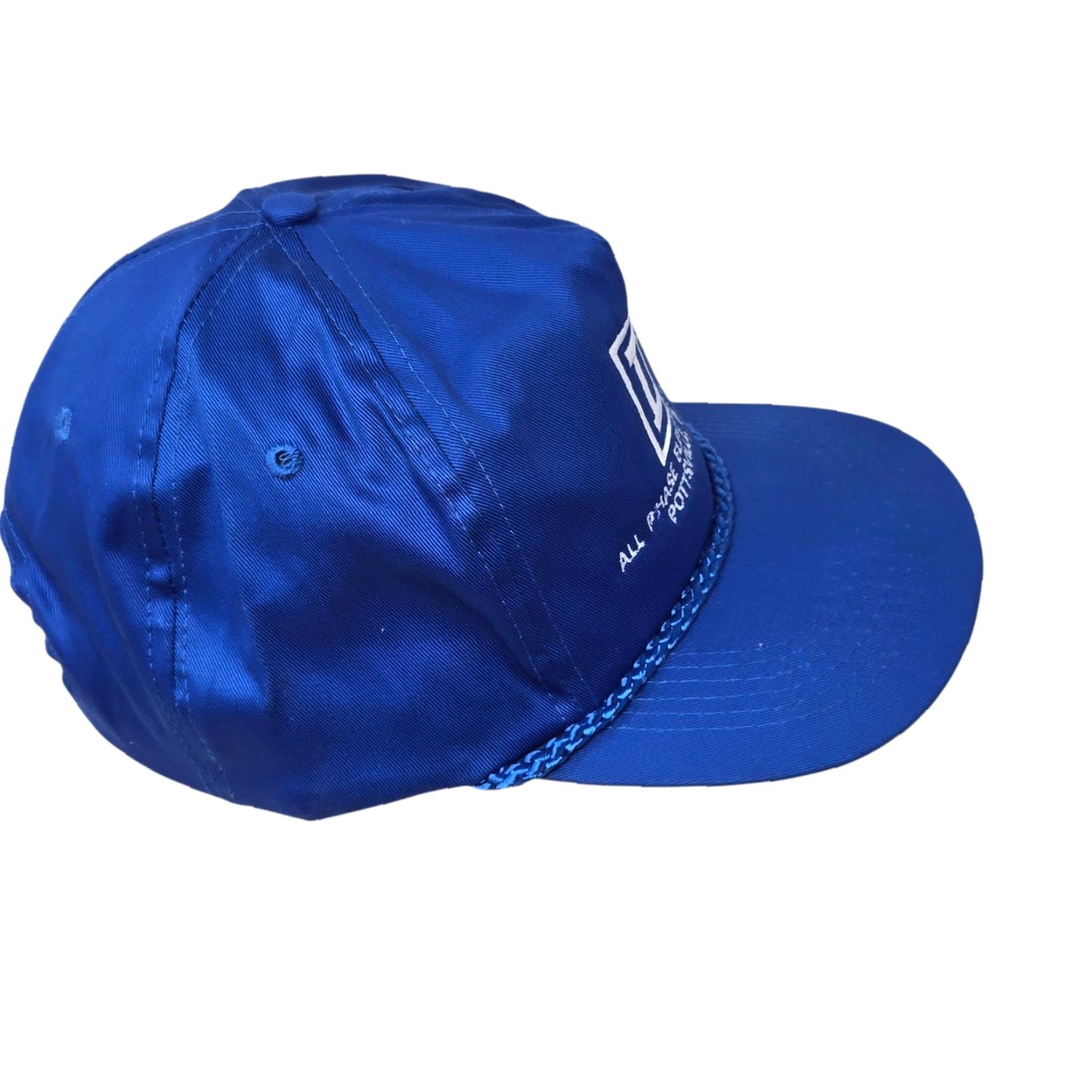 Vintage VINTAGE Trucker Hat Men One Size Blue Rope Embroi Pottsville PA Snapback All Phase Electric Supply Size ONE SIZE - 2 Thumbnail