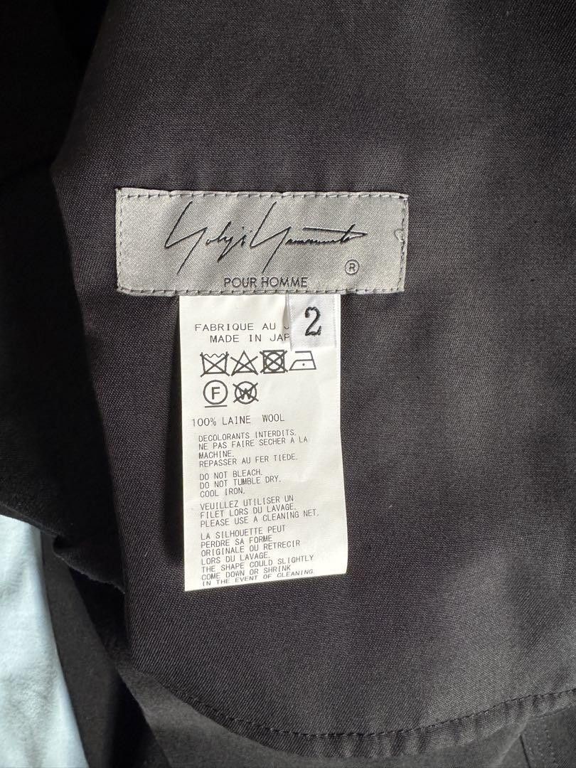 Yohji Yamamoto POUR HOMME 24aw WOOL GABARDINE SIDE 3ST TUCK PANTS Size US 39 - 5 Thumbnail