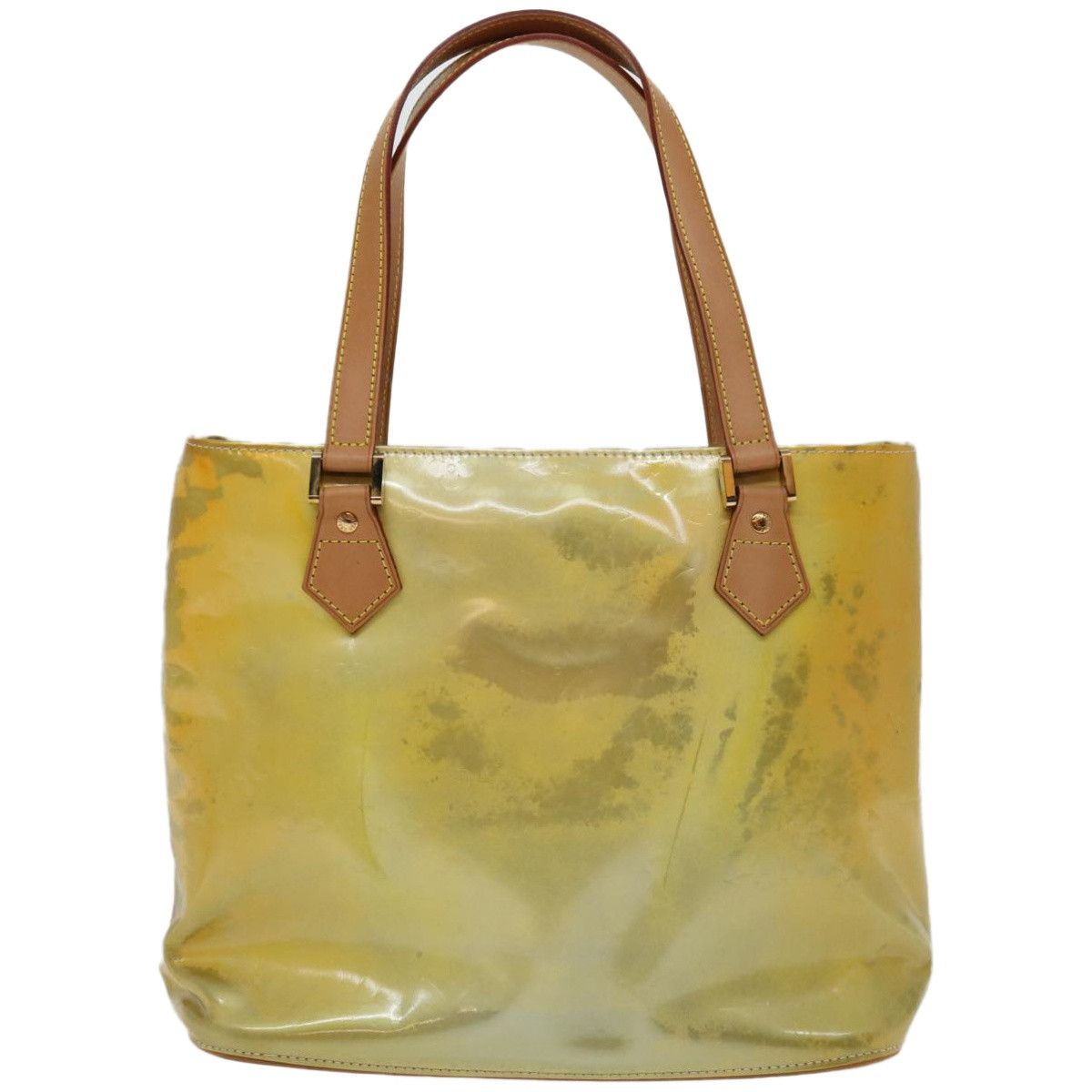 Louis Vuitton Houston Yellow Patent Leather Handbag (Pre-Owned) Size ONE SIZE - 1 Thumbnail