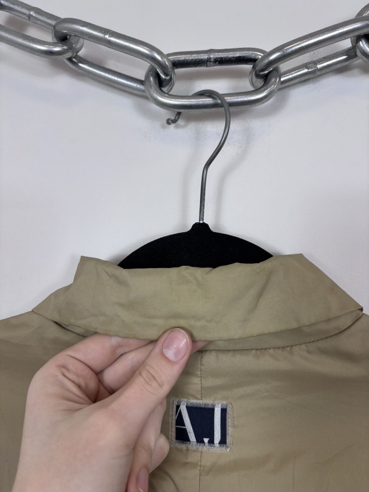 Armani Armani Jeans Women’s Beige Brown Long Trench Coat Size XL / US 12-14 / IT 48-50 - 20 Thumbnail