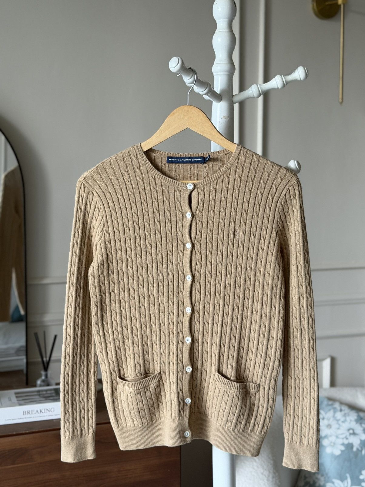 Ralph Lauren Sport Vintage Ralph Lauren Sport cable-knit Cardigan Size S / US 4 / IT 40 - 1 Thumbnail