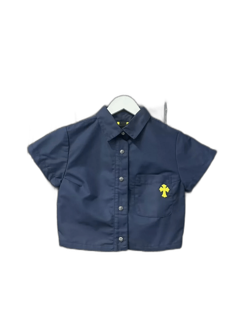Chrome Hearts Chrome Hearts Yellow Cross Short Sleeve Shirt Size XS / US 0-2 / IT 36-38 - 1 Thumbnail