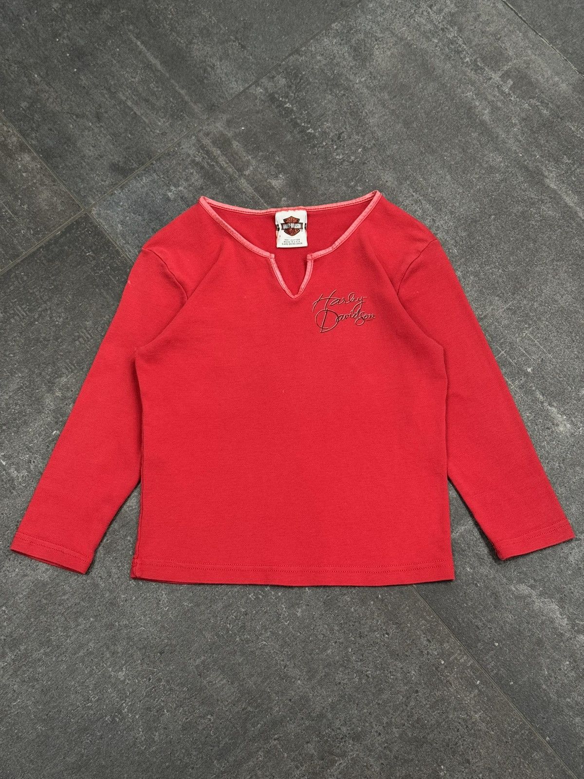 Harley Davidson Vintage Y2K Women’s Harley Davidson Long Sleeve Shirt 2000’s Size S / US 4 / IT 40 - 1 Thumbnail