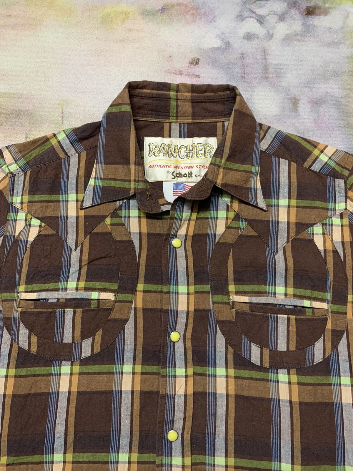 Schott Vintage SCHOTT Rancher Wear Shirt Western Size US S / EU 44-46 / 1 - 4 Thumbnail