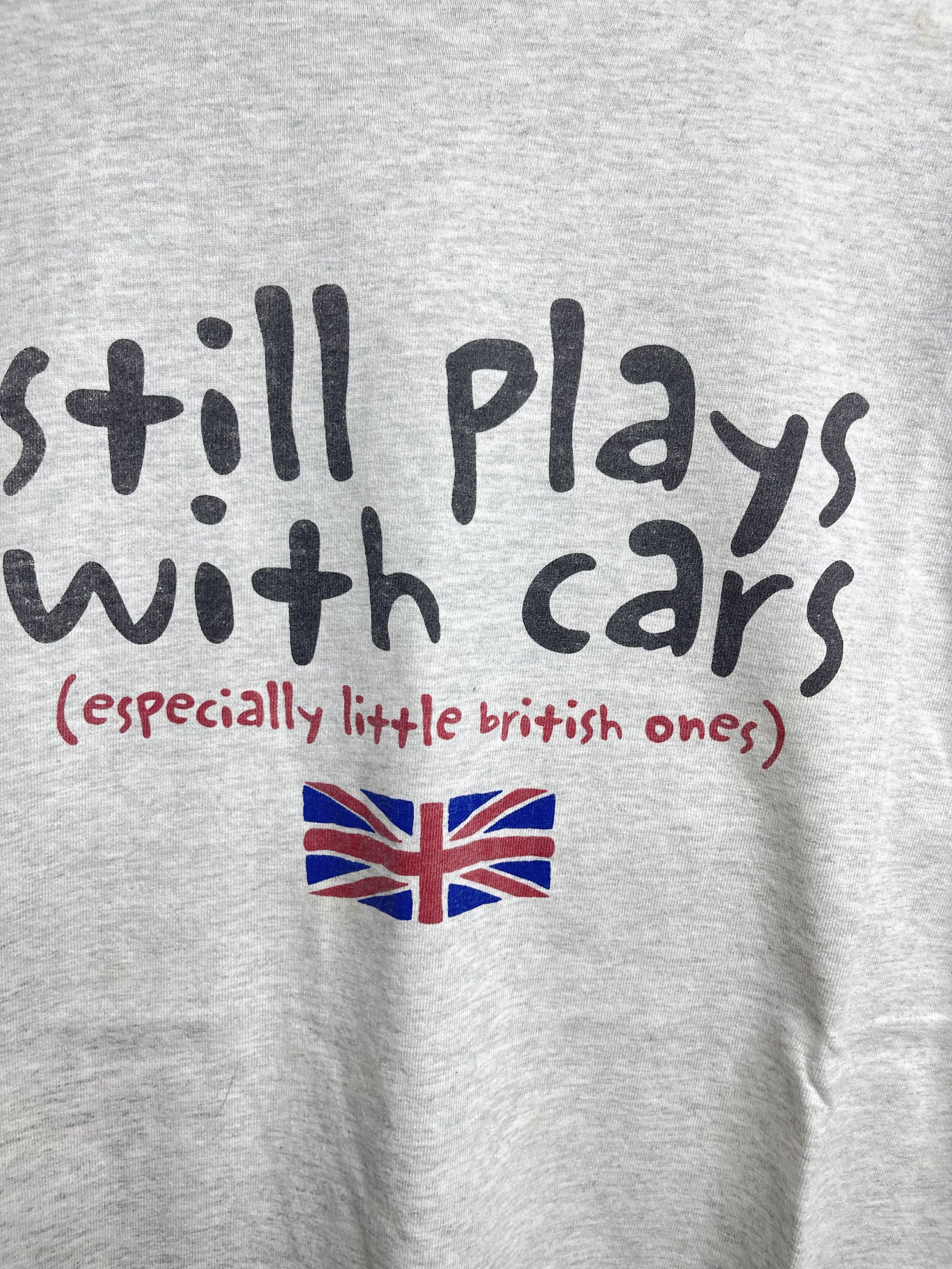 Vintage "Still Plays With Cars" British Vintage Tee XL Y2K Size US XL / EU 56 / 4 - 2 Thumbnail