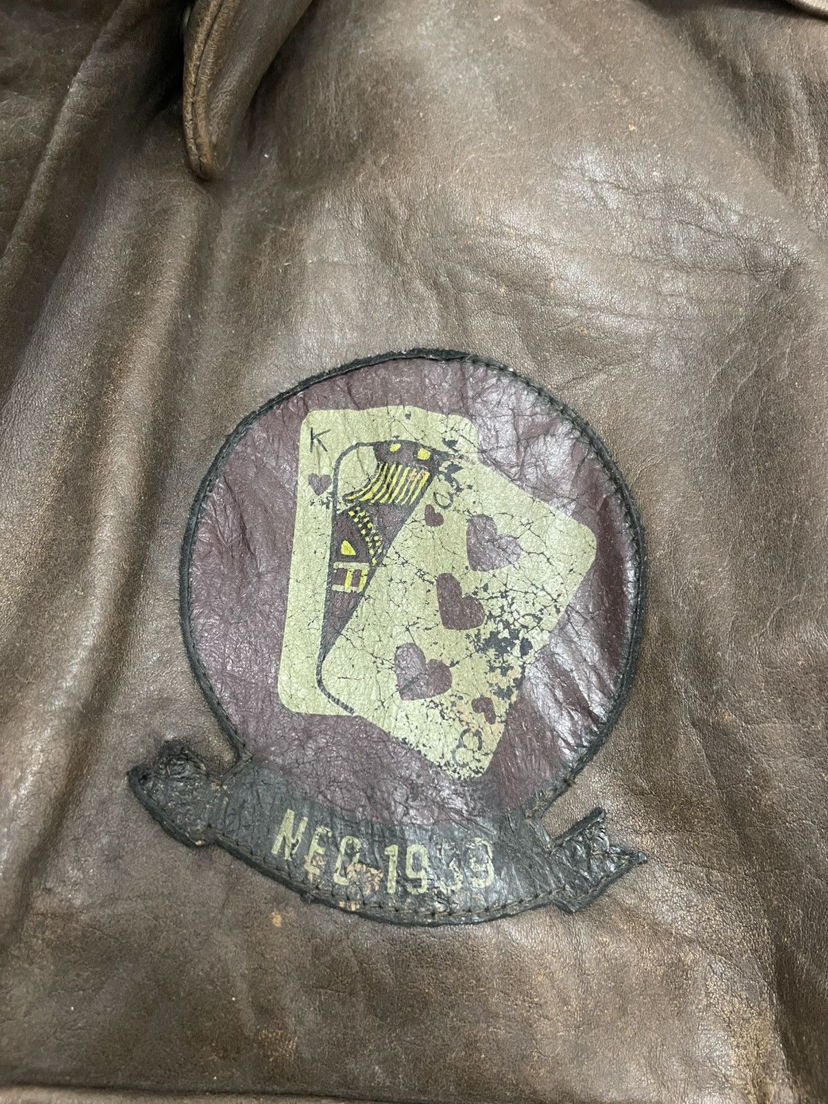 Leather Vintage Neo Blood Patches Leather Flight Jacket Size US M / EU 48-50 / 2 - 16 Thumbnail