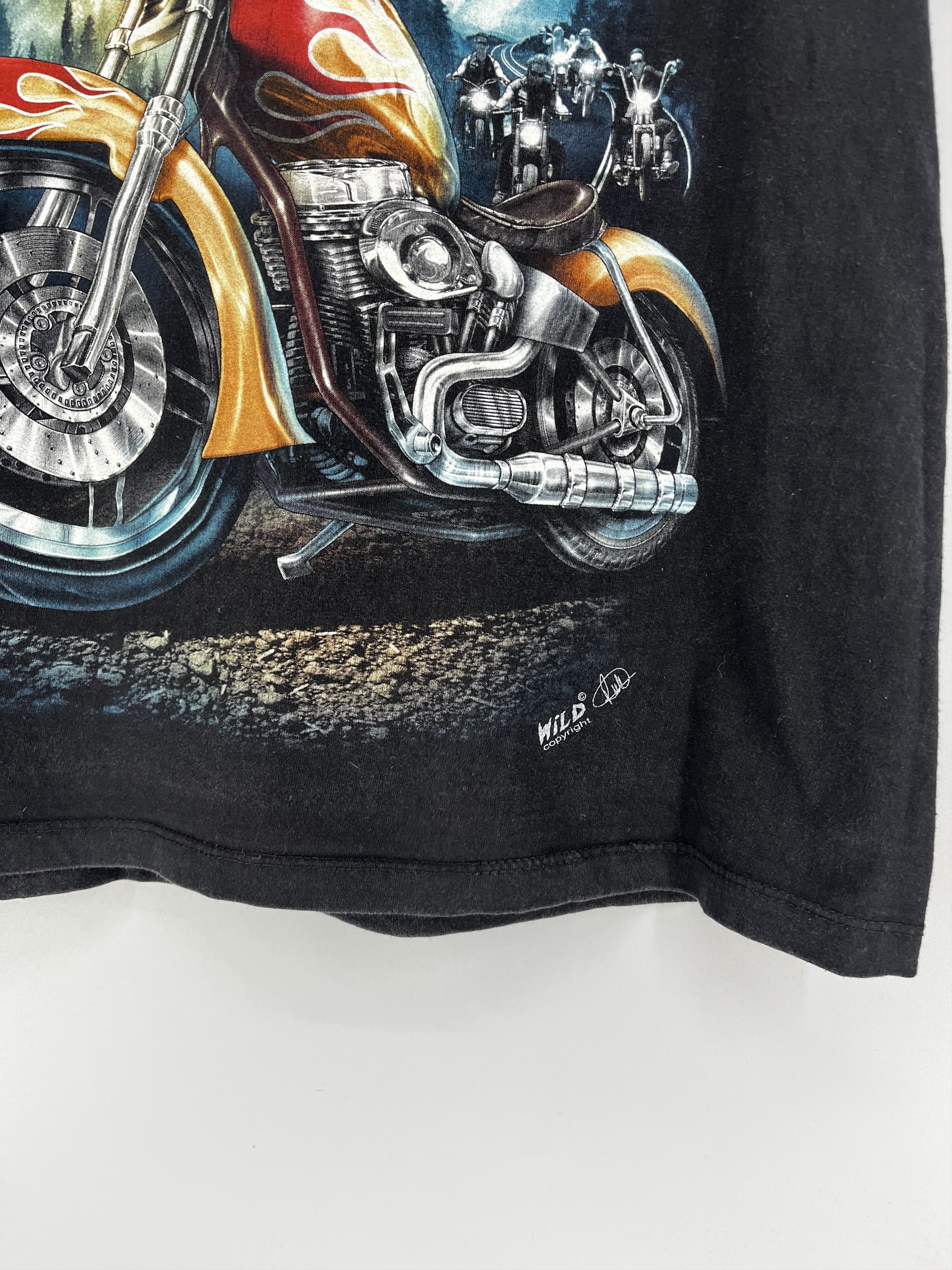 Vintage Eagle Biker Native Indian Motorbike Front & Back Print Size US M / EU 48-50 / 2 - 7 Thumbnail
