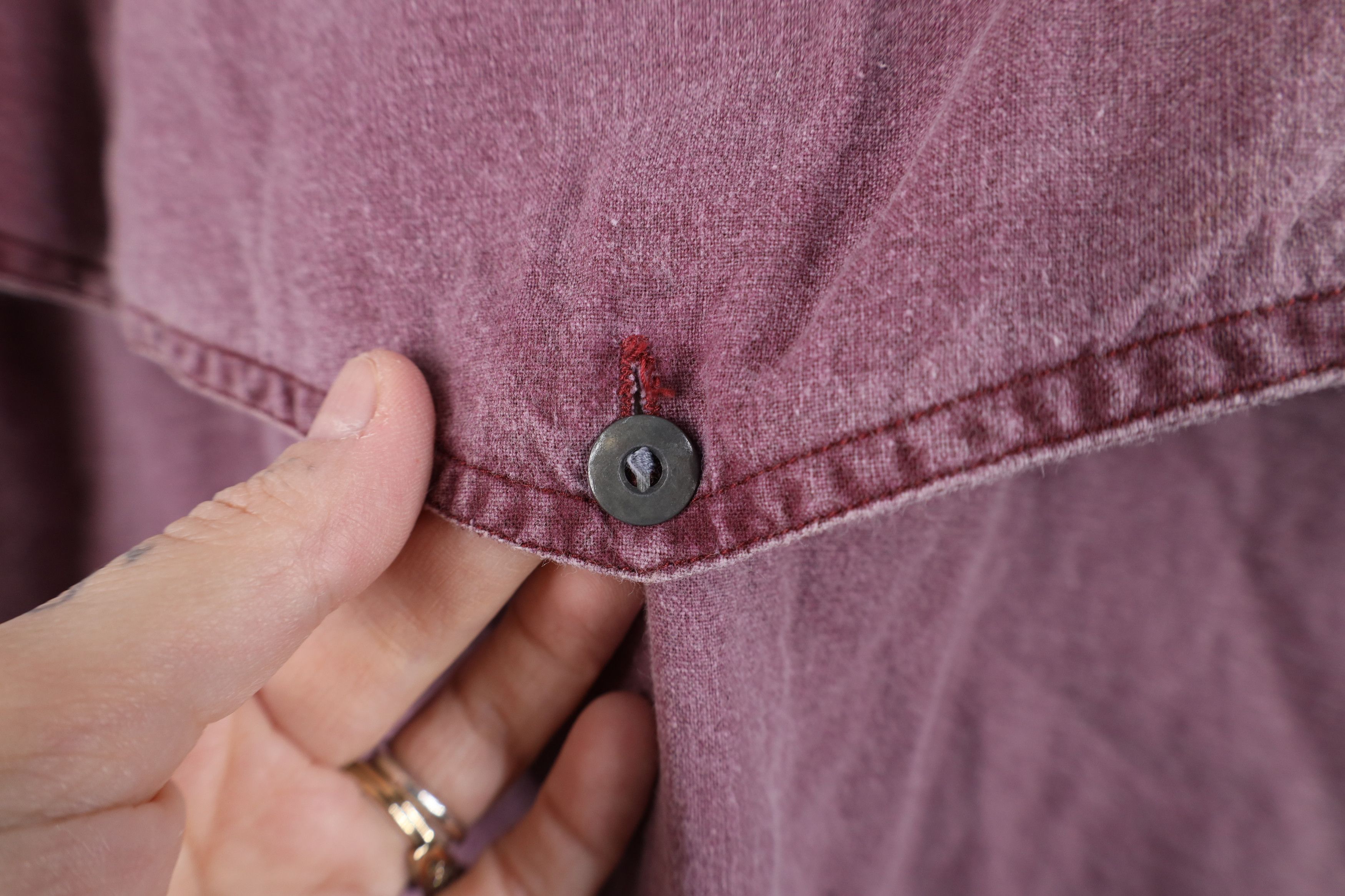 Vintage Vintage 90s Streetwear Western Duster Cowboy Button Shirt Size US XL / EU 56 / 4 - 10 Thumbnail