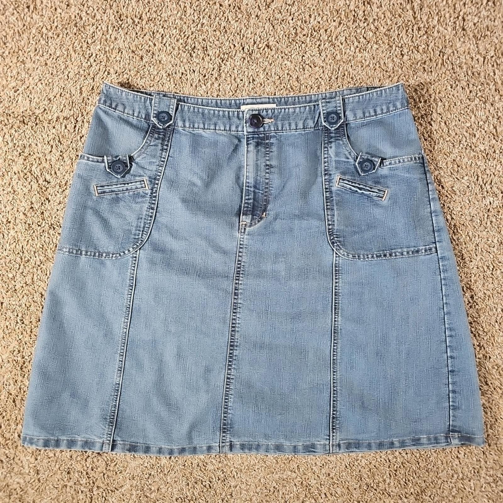 Cherokee Cherokee Brand Sz 16 Denim Jean Skirt Size 38" / US 16 / IT 52 - 1 Thumbnail