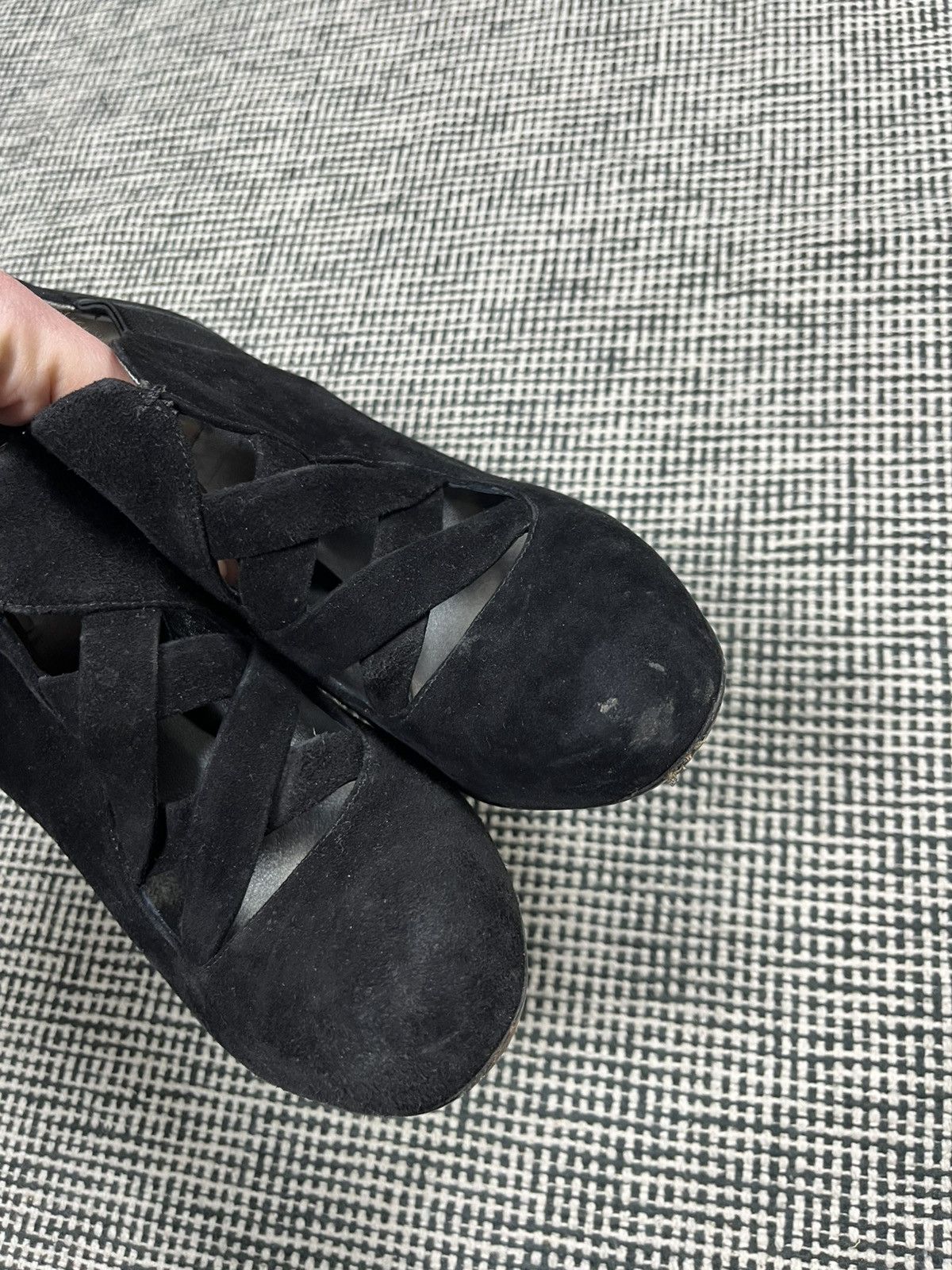 Miu Miu Miu Miu black suede strap heels Size US 11 / IT 41 - 8 Thumbnail