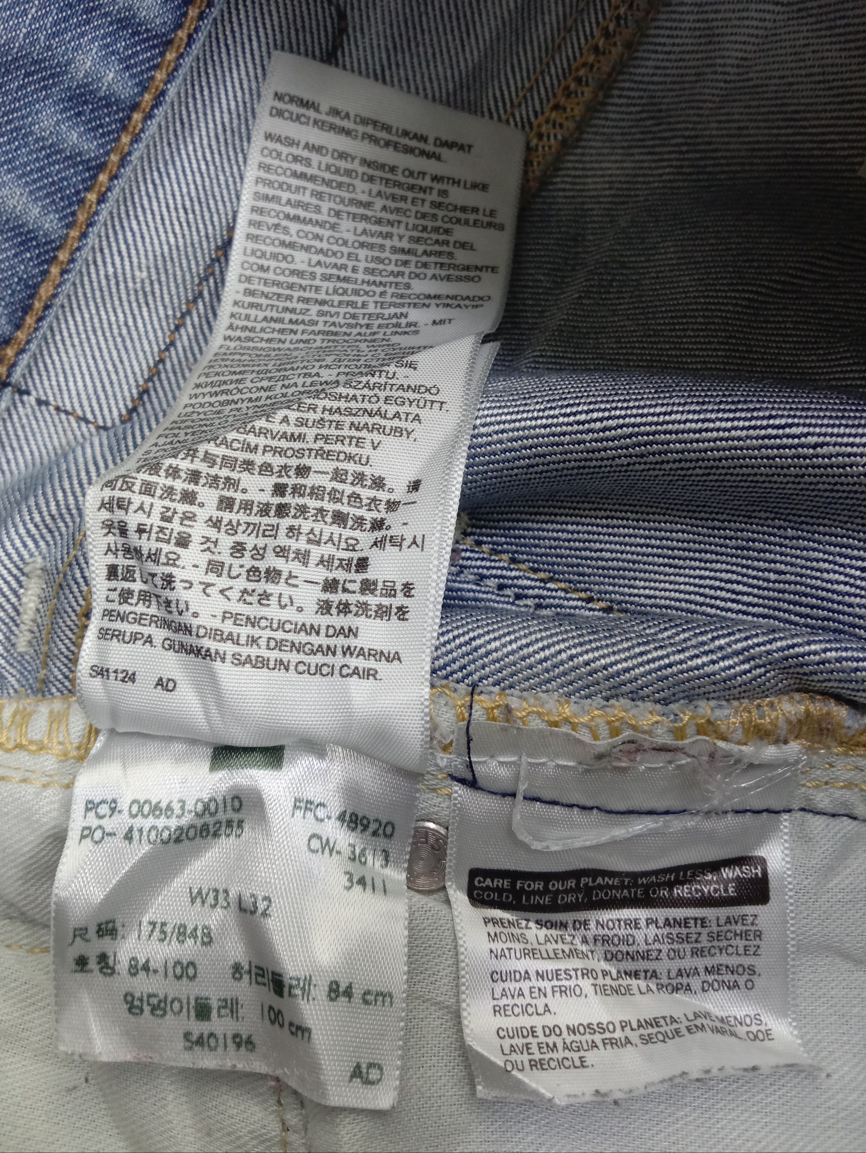 Levi's Vintage Levi's 663 Blue Wash Jeans Size 33" - 13 Thumbnail