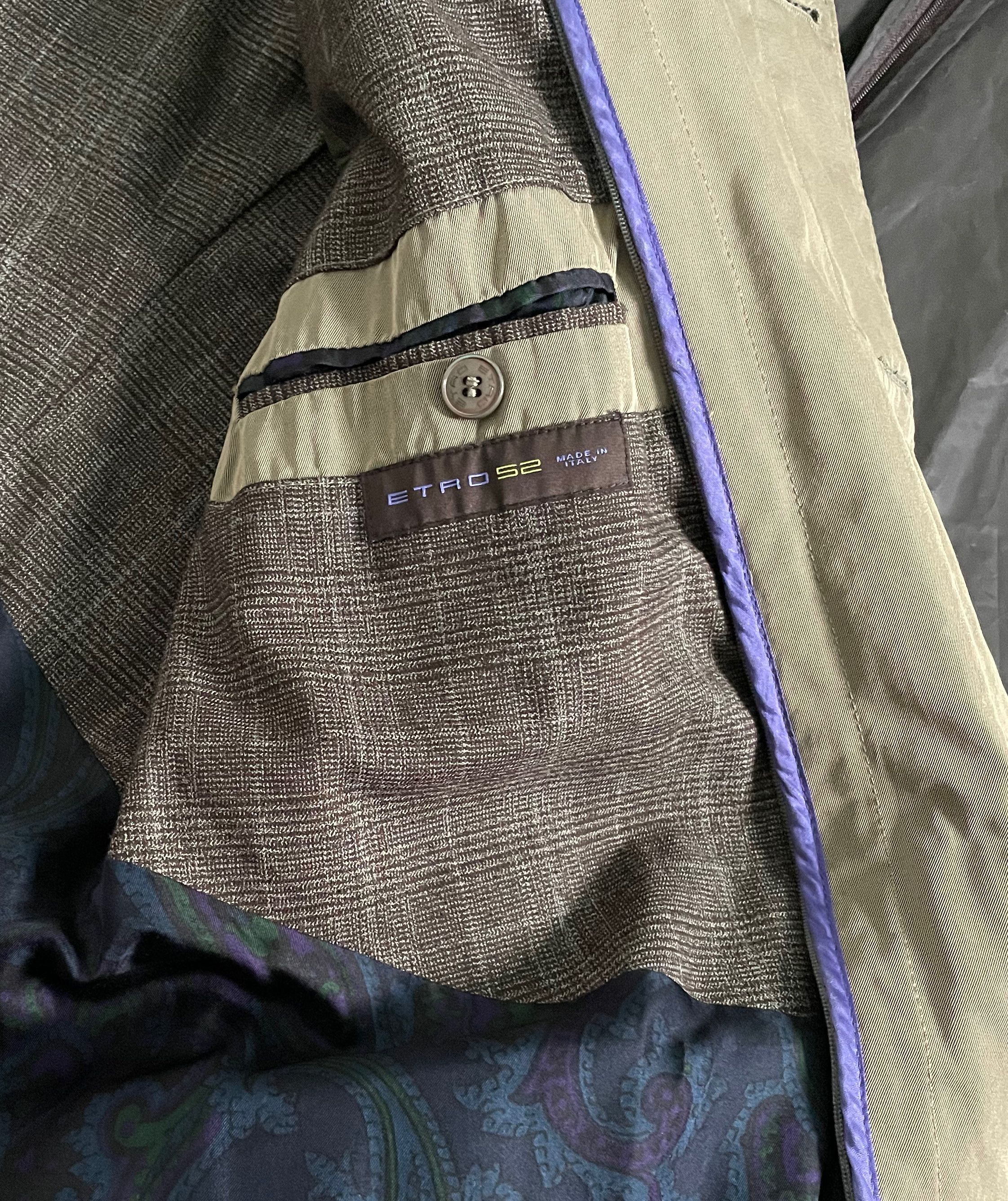 Etro Etro Irredescent Beige Long Heavy Trench Coat Jacket Size US L / EU 52-54 / 3 - 7 Thumbnail