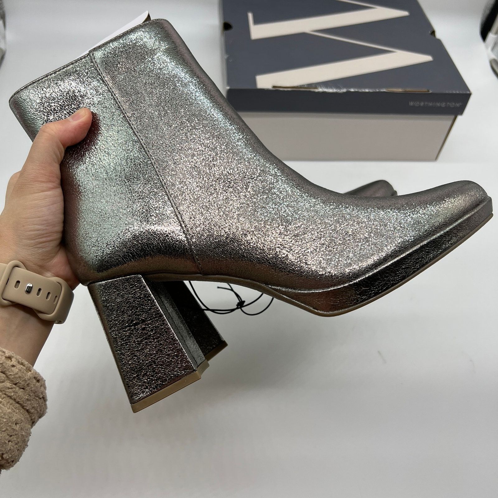 Other Worthington Womens Bannow Flared Heel Booties Size US 8 / IT 38 - 8 Thumbnail