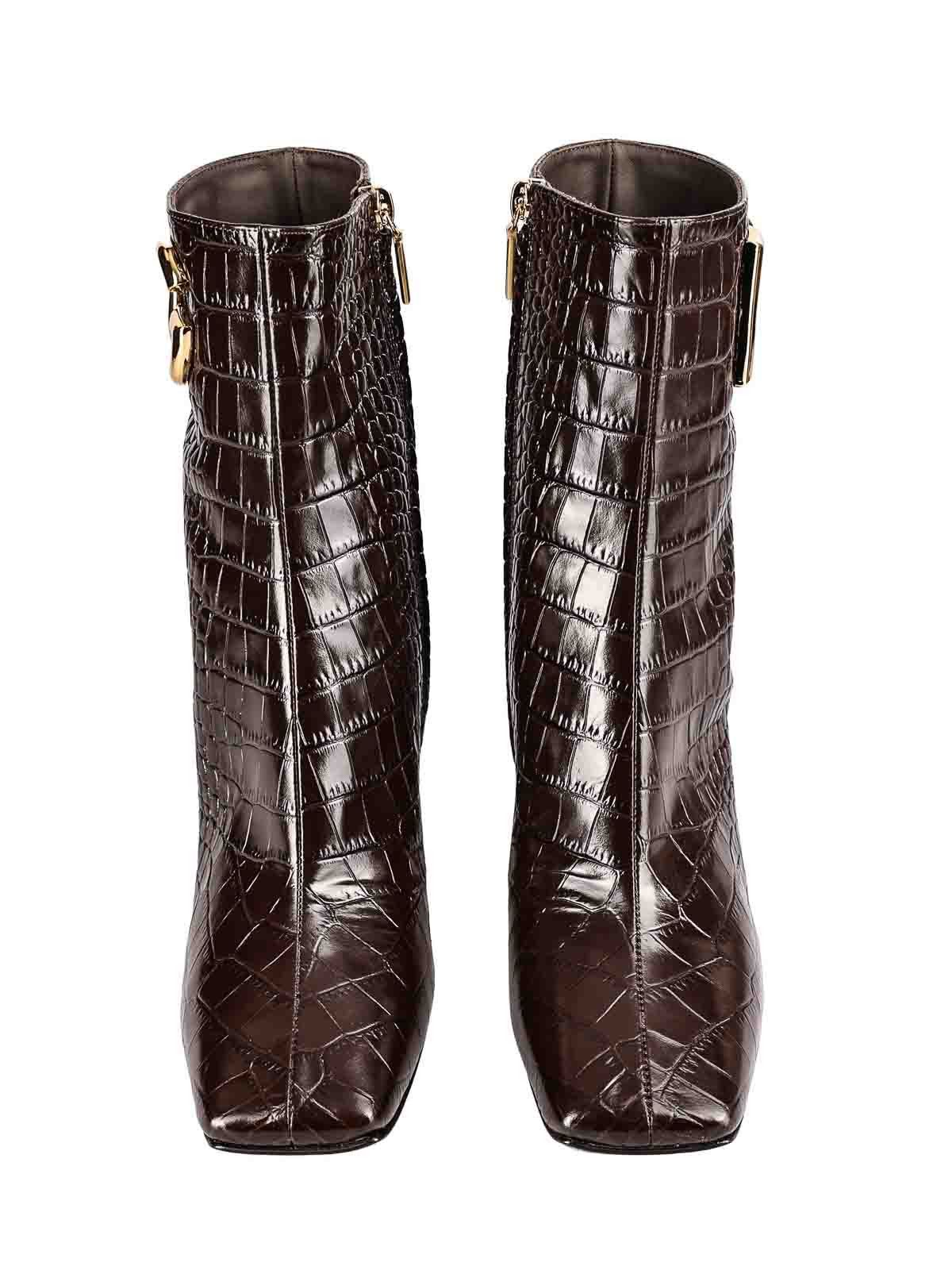 Dolce & Gabbana o1y0825 Ankle Boots in Dark Brown Size US 9 / IT 39 - 4 Thumbnail