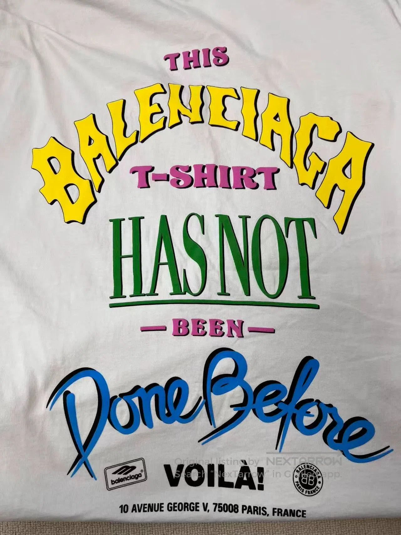 Balenciaga Balenciaga Logo Print Long Round Neck Tee. Size US S / EU 44-46 / 1 - 3 Thumbnail