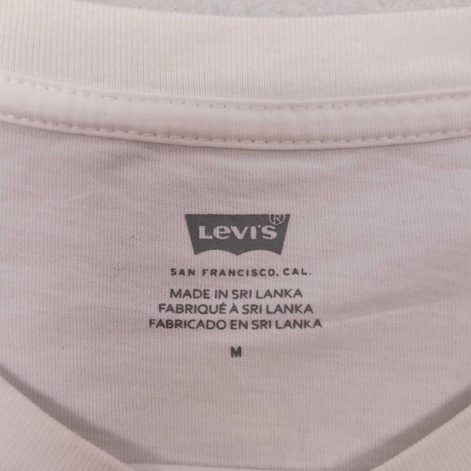 Levi's Levis Casual Pullover Graphic T-Shirt Mens Size M White Size US M / EU 48-50 / 2 - 3 Thumbnail