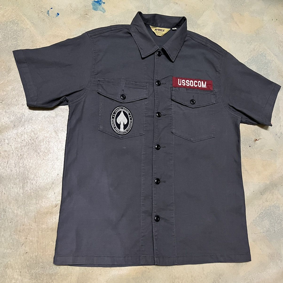 Avirex Avirex Military Army Style Big Logo Full patches Shirt Size US M / EU 48-50 / 2 - 5 Thumbnail