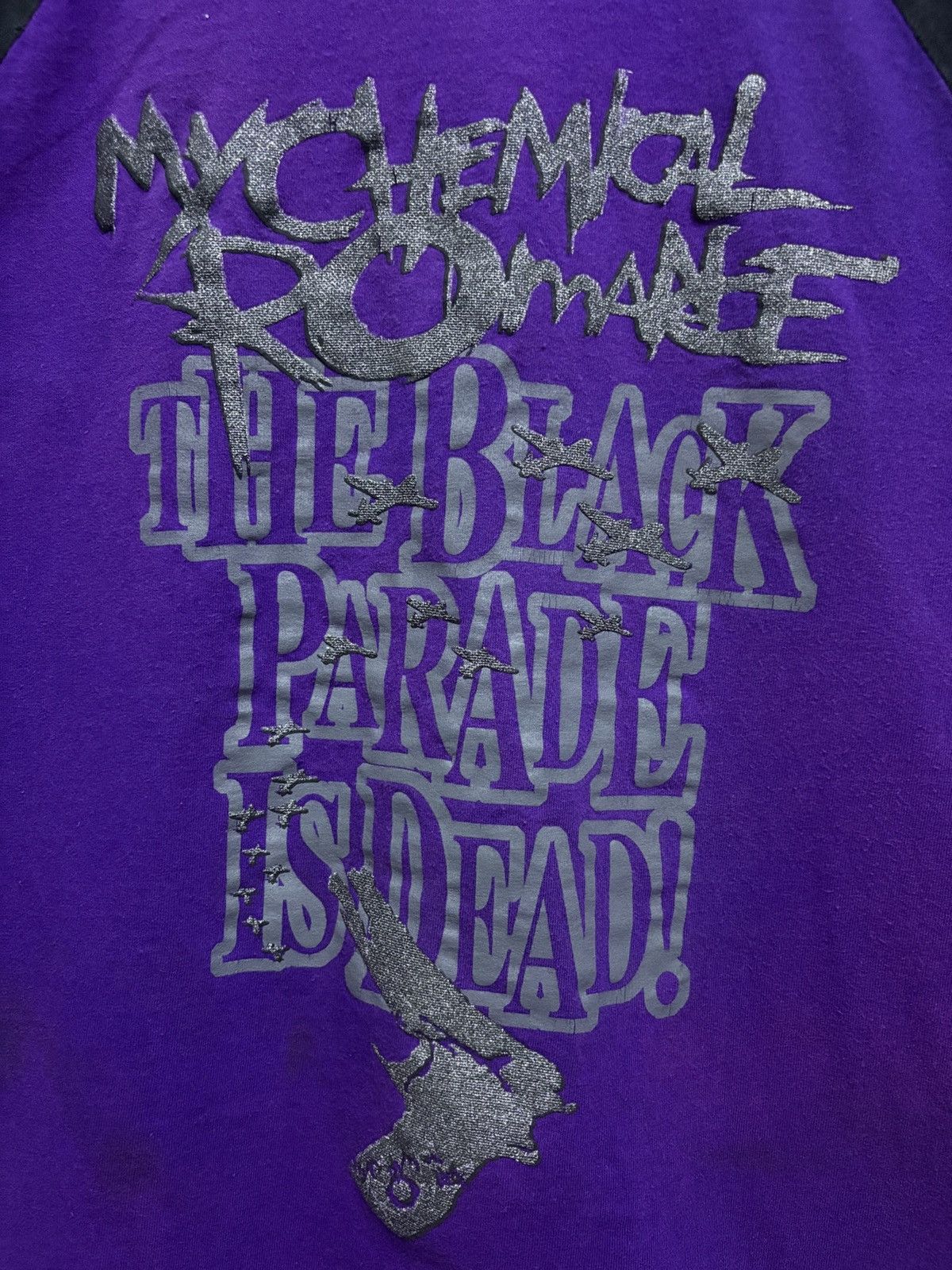 Band Tees 2000's MCR - The Black Parade is Dead Raglan L/S T-Shirt Size M / US 6-8 / IT 42-44 - 5 Thumbnail