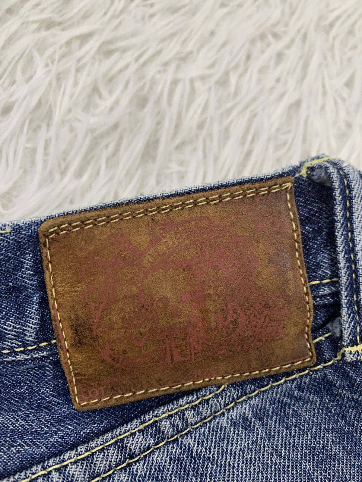 Skull Jeans by an Alchemist Fab Four Skull Jeans An Alchemist Selfedge Pant Hidden Rivet Size US 28 / EU 44 - 12 Thumbnail