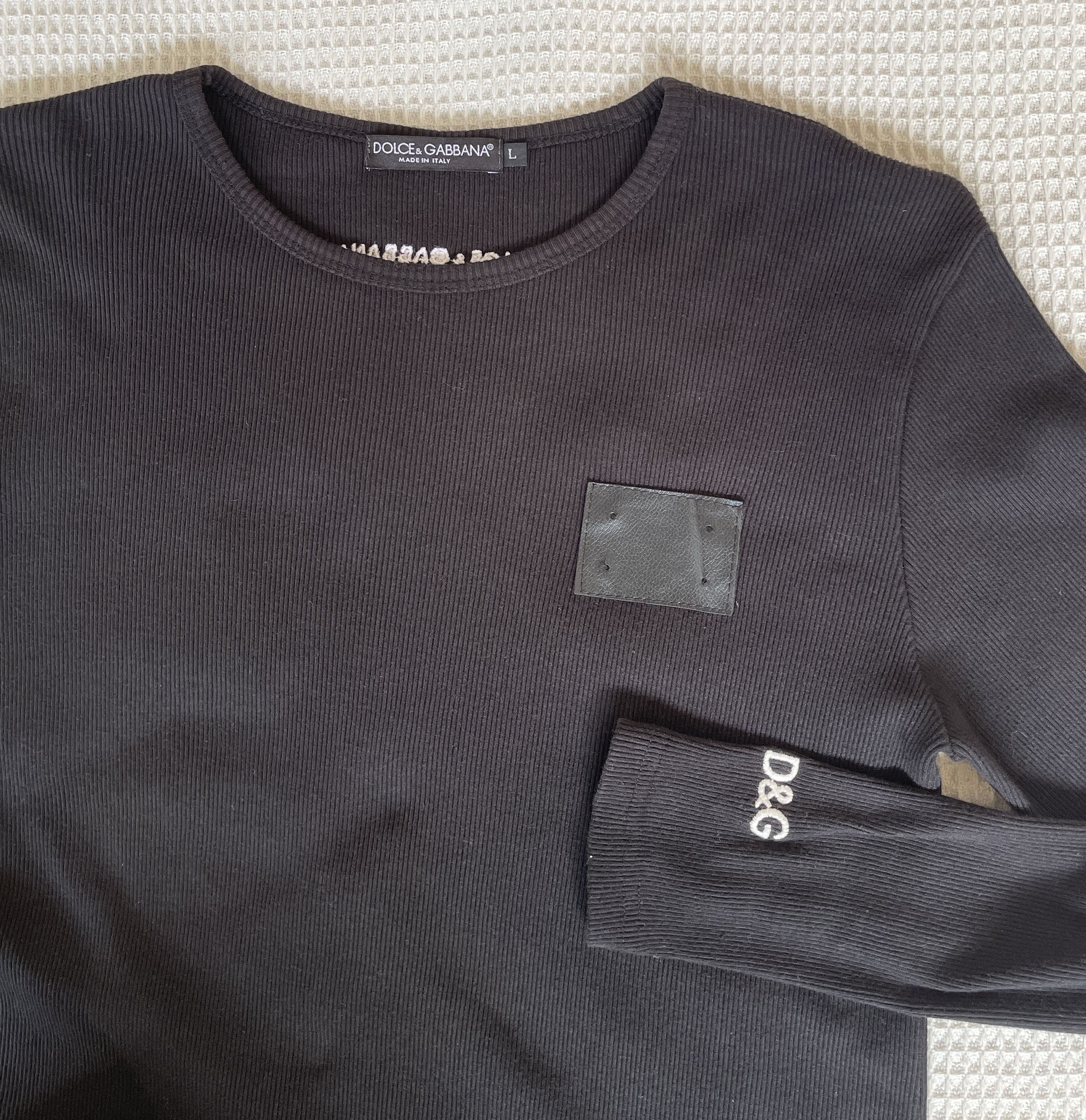 Dolce & Gabbana Vintage🔥Dolce&Gabbana🔥Embroidery Black Long Sleeve Size US L / EU 52-54 / 3 - 1 Thumbnail