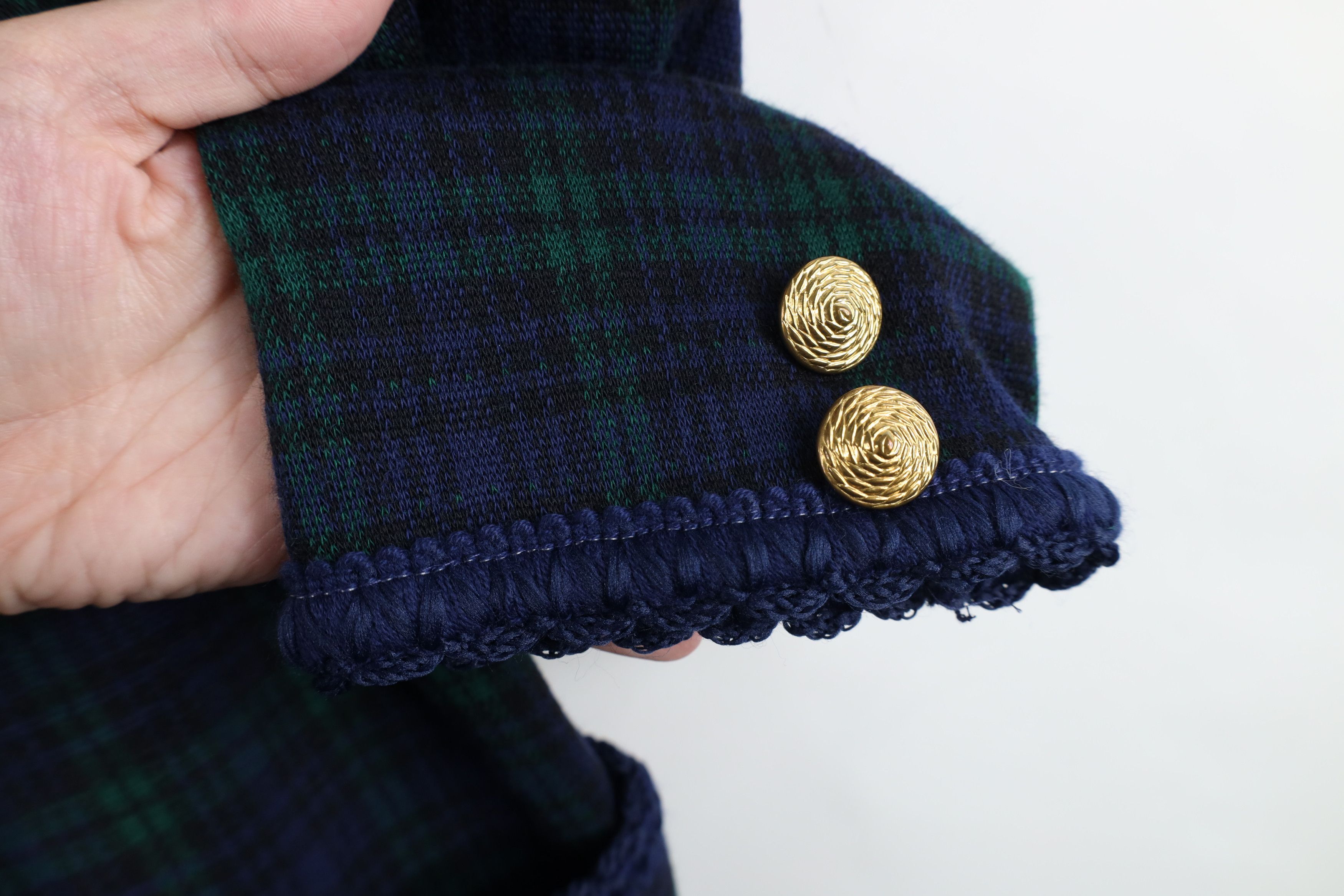 Vintage Vintage 90s Streetwear Blazer Cardigan Sweater Plaid USA Size XXL / US 16-18 / IT 52-54 - 4 Thumbnail