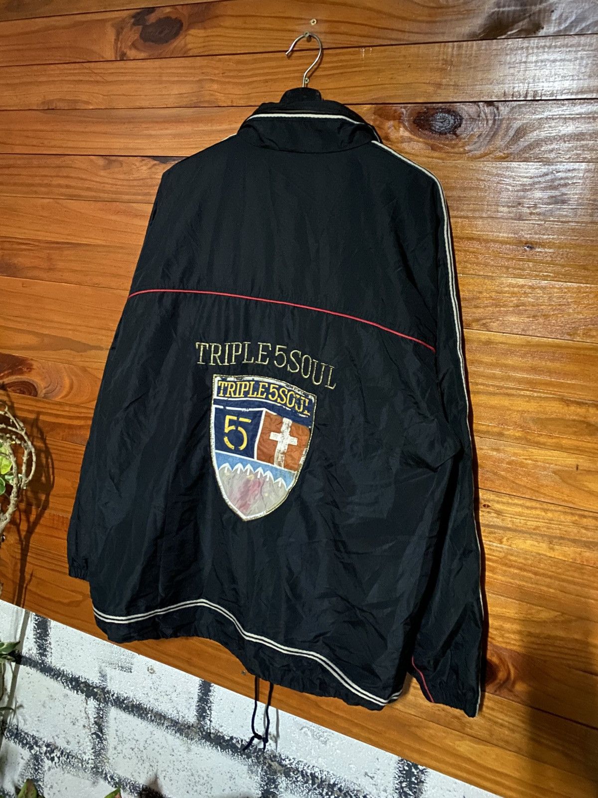 Triple 5 Soul Vintage Triple Five Soul Windbreaker Jacket –1990s/2000s NYC Size US L / EU 52-54 / 3 - 9 Thumbnail