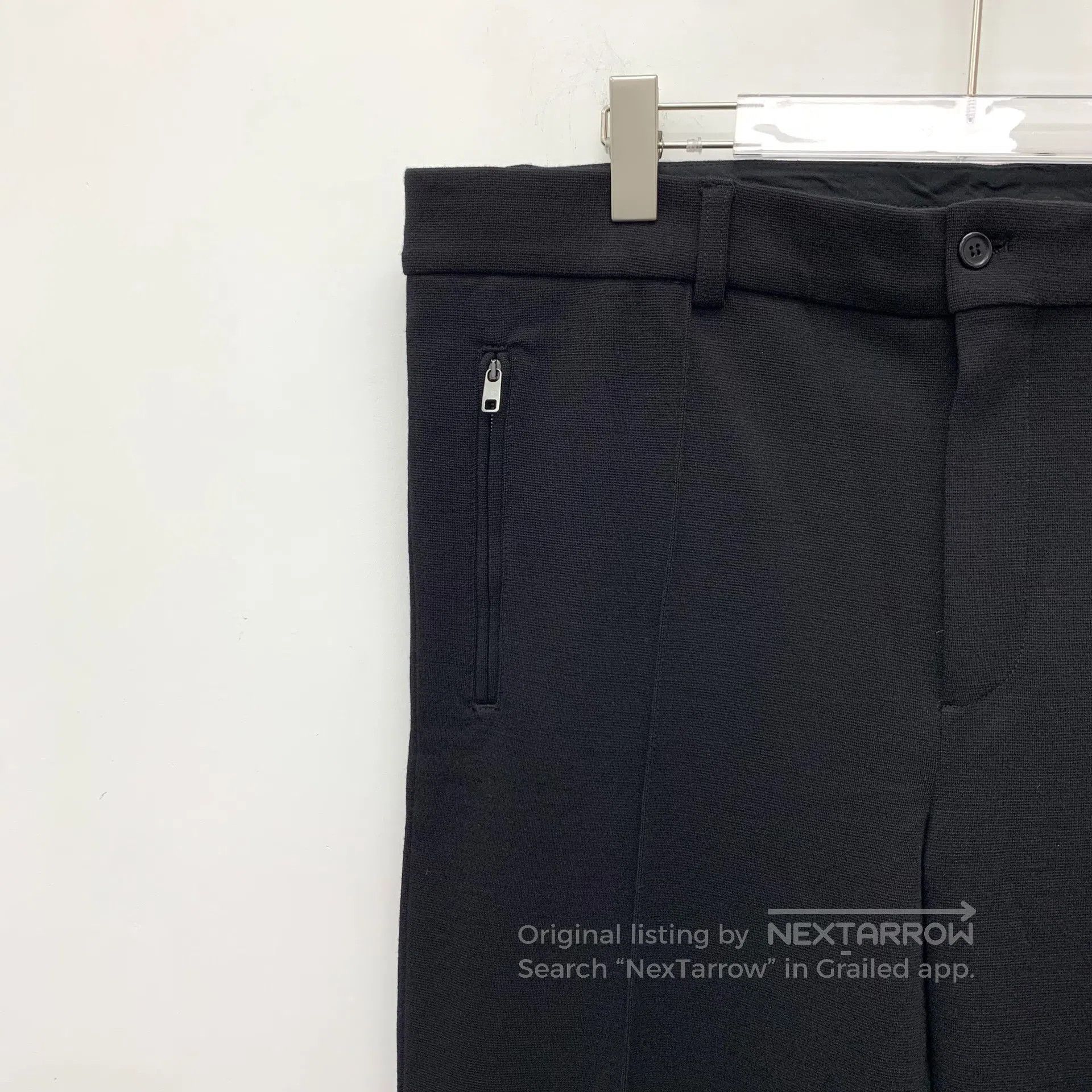 Dolce & Gabbana Dolce Gabbana Black Wool Casual Trousers| Size US 38 / EU 54 - 3 Thumbnail