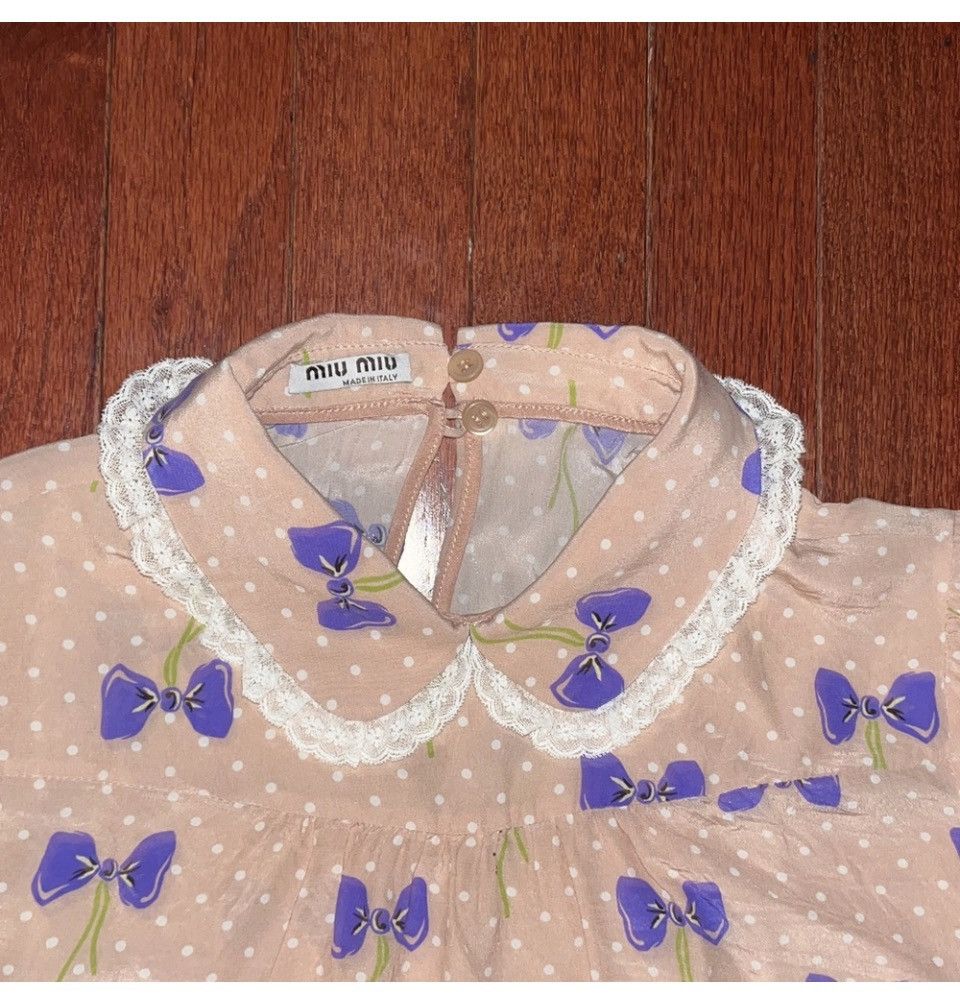 Miu Miu Miu miu bow polka dot blouse Size XS / US 0-2 / IT 36-38 - 2 Thumbnail