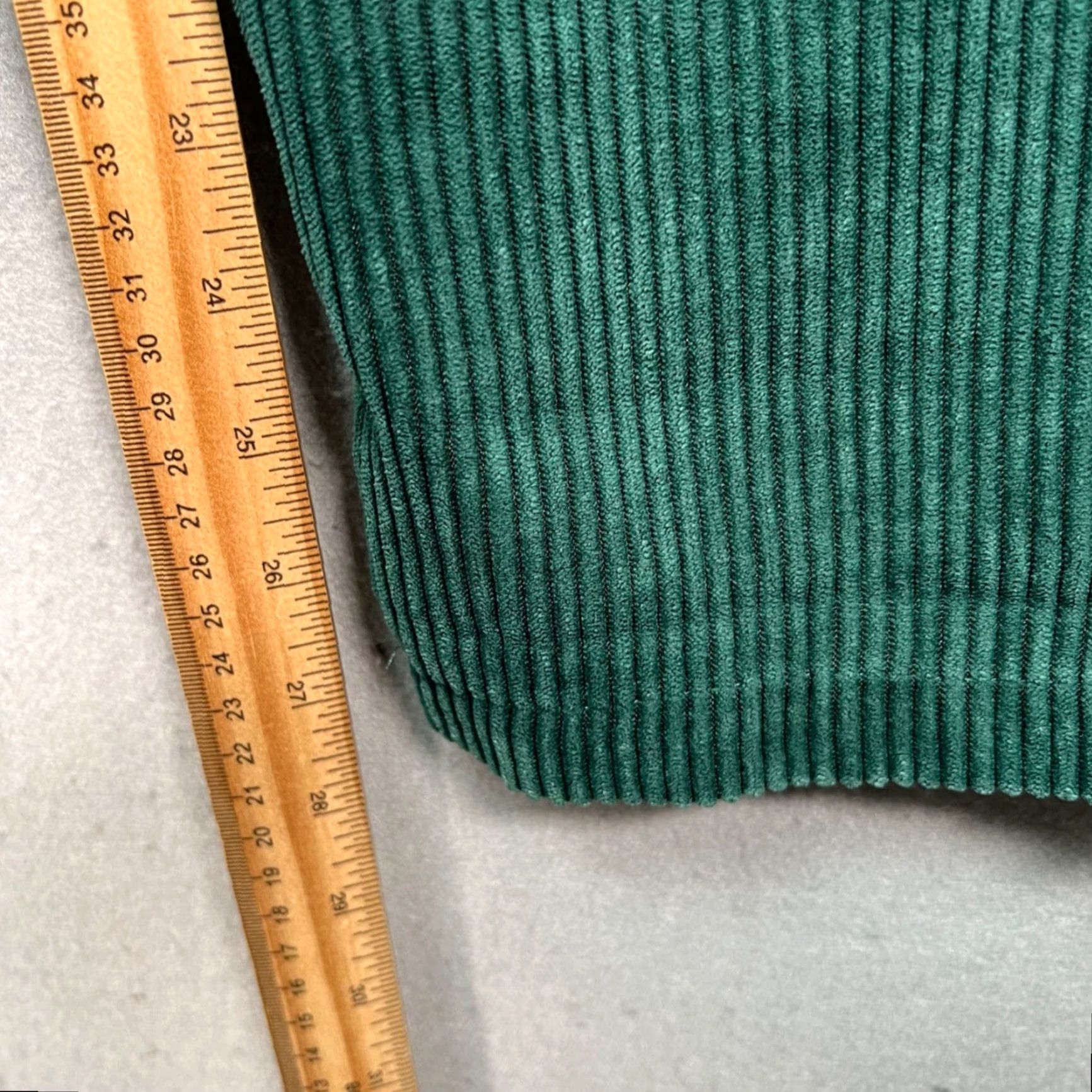 Topshop Topshop Womens 6 Green Corduroy High-Waisted Trousers Pleated Pants Shirt/Nylon Polyester Chino Style Pockets Casual Womens Size 28" / US 6 / IT 42 - 7 Thumbnail