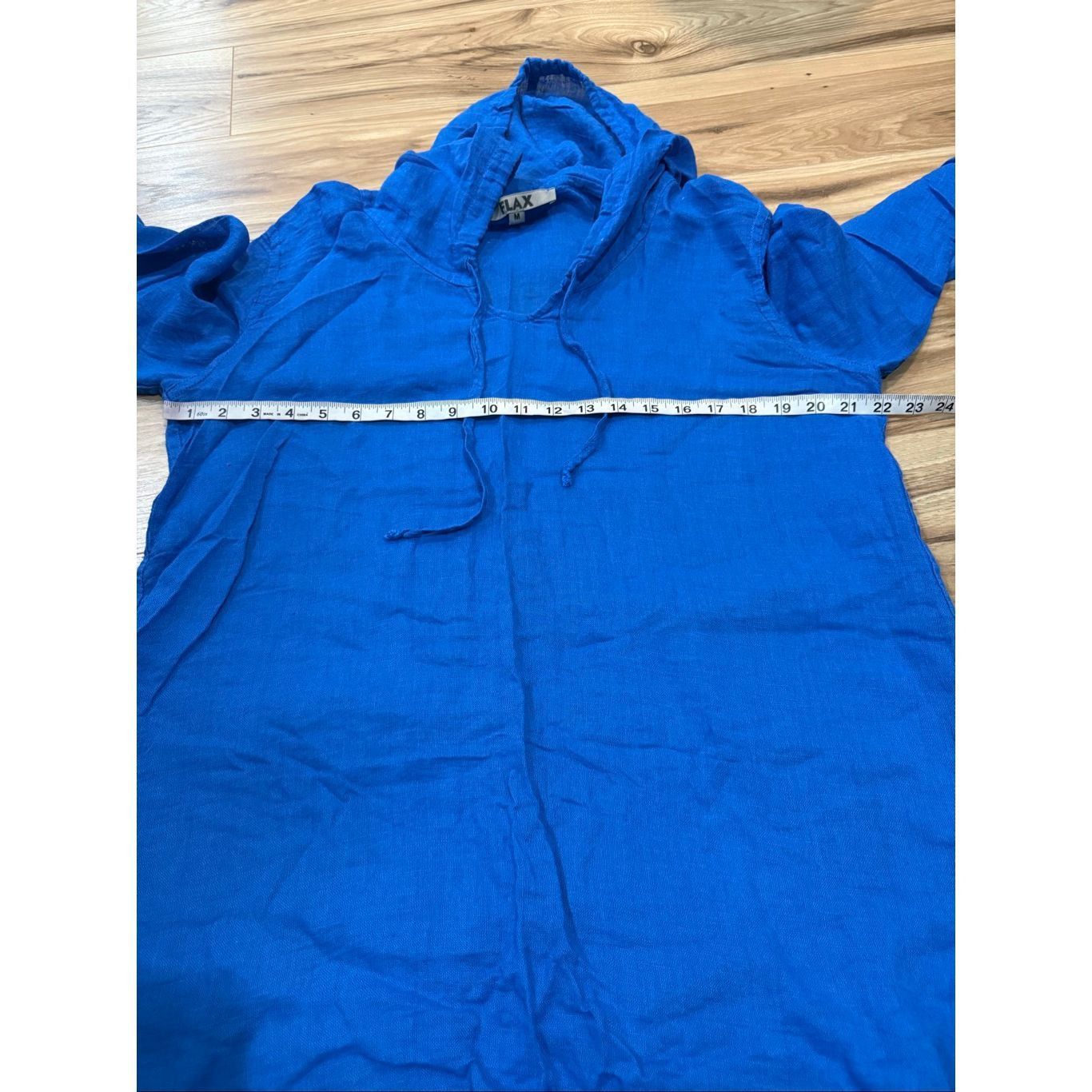 FLAX Flax NWOT linen/cotton lightweight hoodie top lagenlook boho Size M / US 6-8 / IT 42-44 - 7 Thumbnail