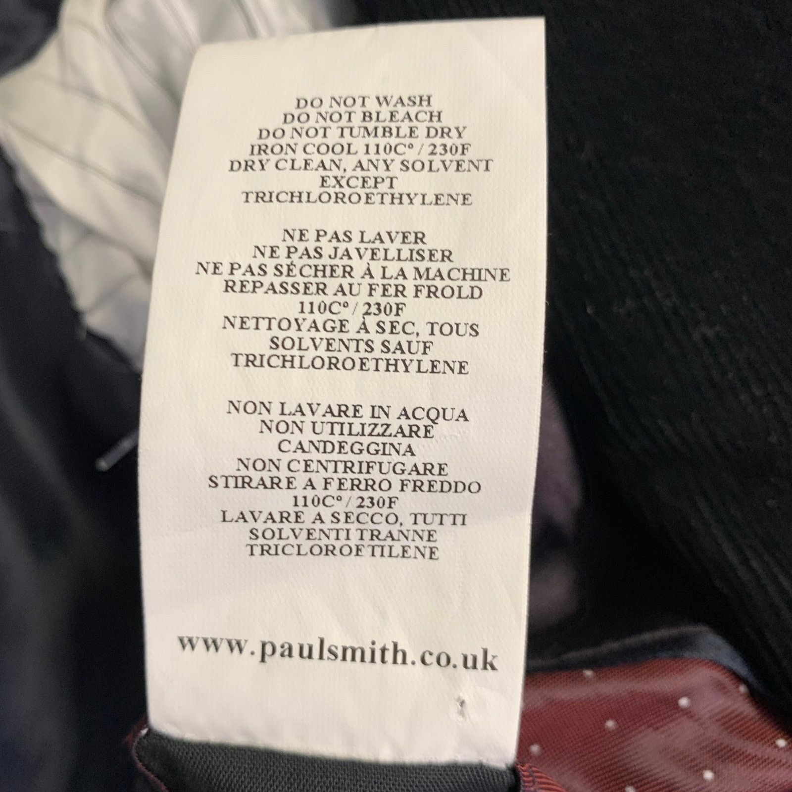 Paul Smith Size 38 Black Corduroy Cotton Notch Lapel Sport Coat Size 38R - 10 Thumbnail