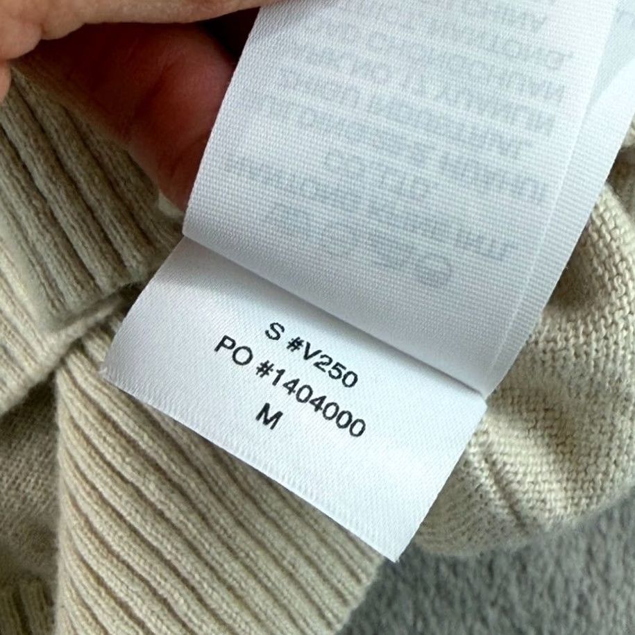 Vuori VUORI Fluent Sweater Bone Cotton Cashmere Blend Men M Crew Neck Long Sleeve Pullover Lightweight Casual Winter Spring Fall Size US M / EU 48-50 / 2 - 7 Thumbnail