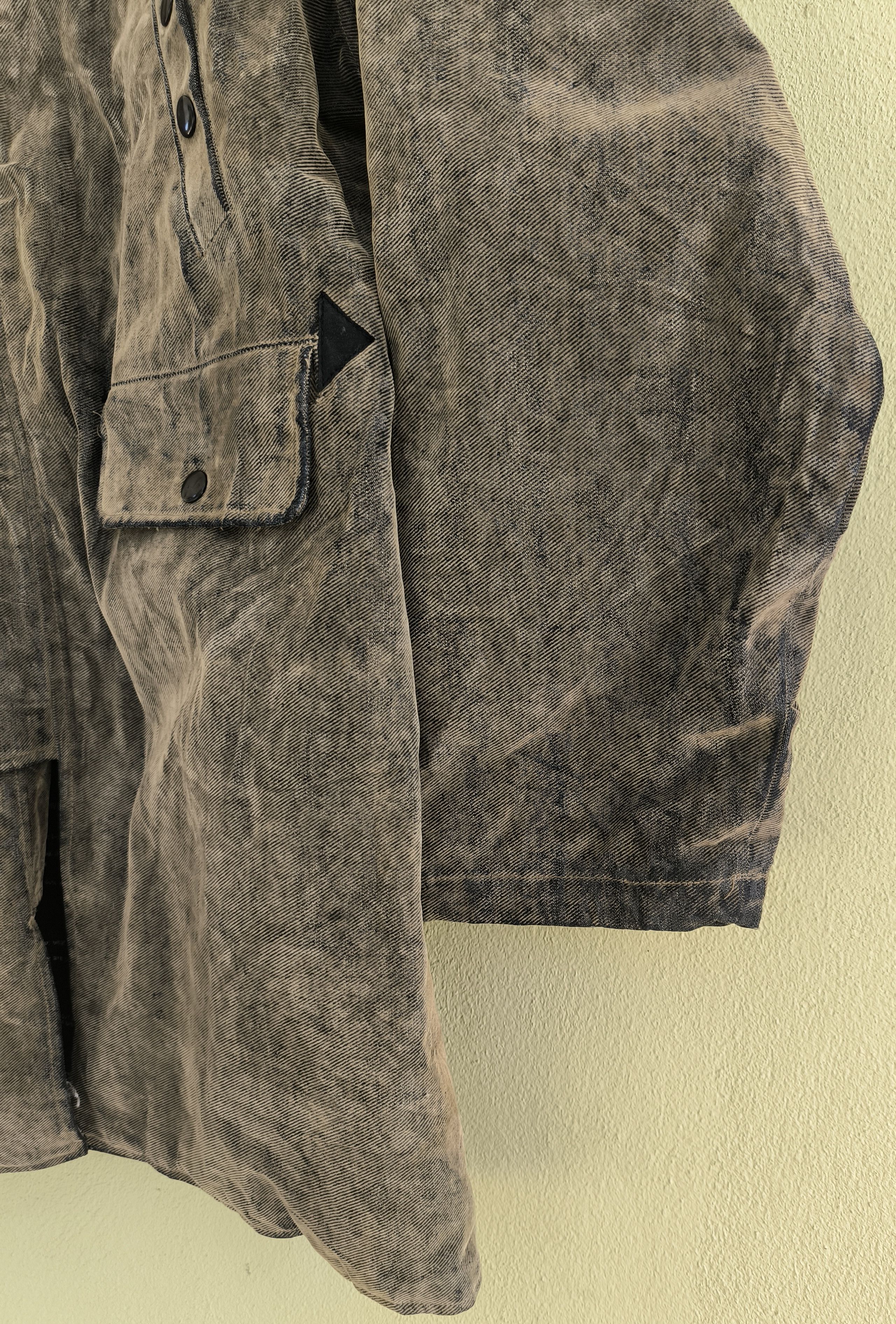 In The Attic IN THE ATTIC fur hoodie distressed waxed jacket Size US L / EU 52-54 / 3 - 3 Thumbnail